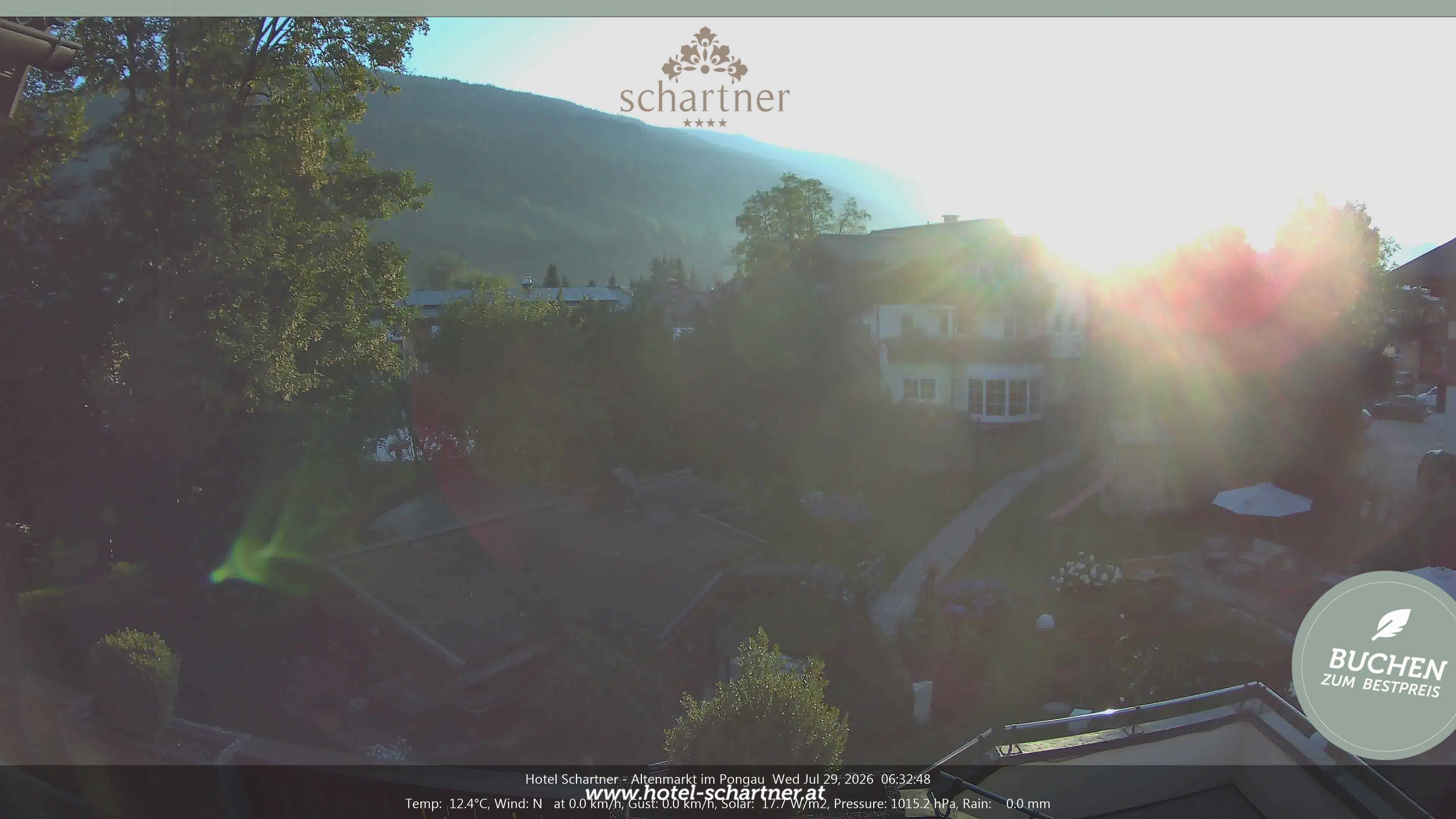 Archived image Webcam Altenmarkt im Pongau: Hotel Schartner
