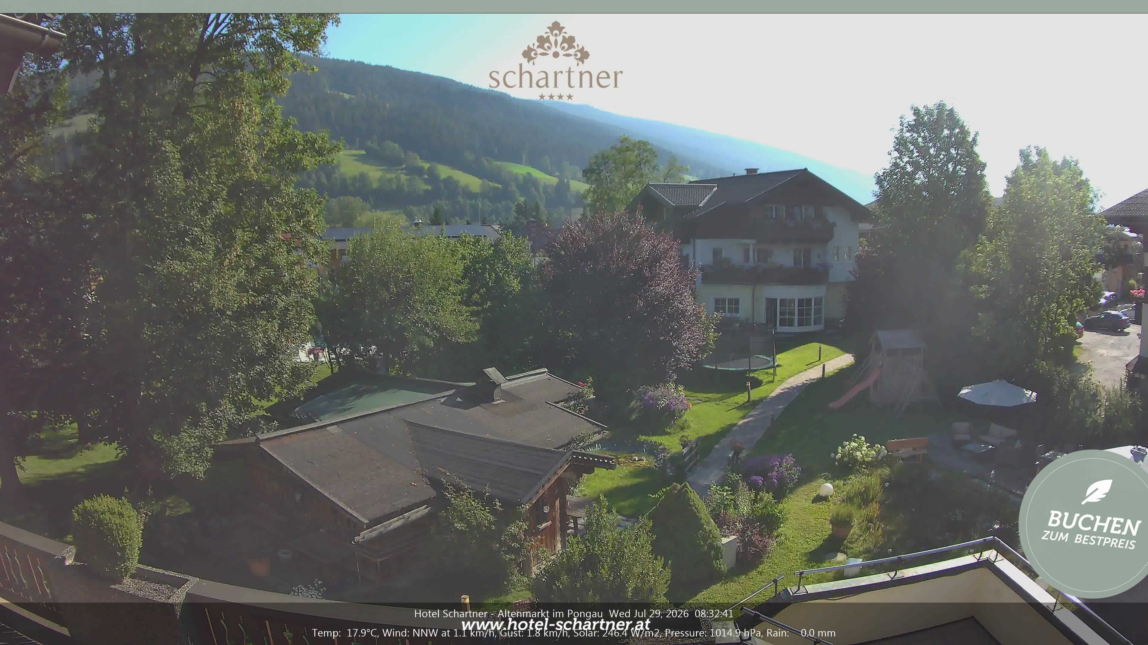 Archiv Foto Webcam Altenmarkt: Hotel Schartner
