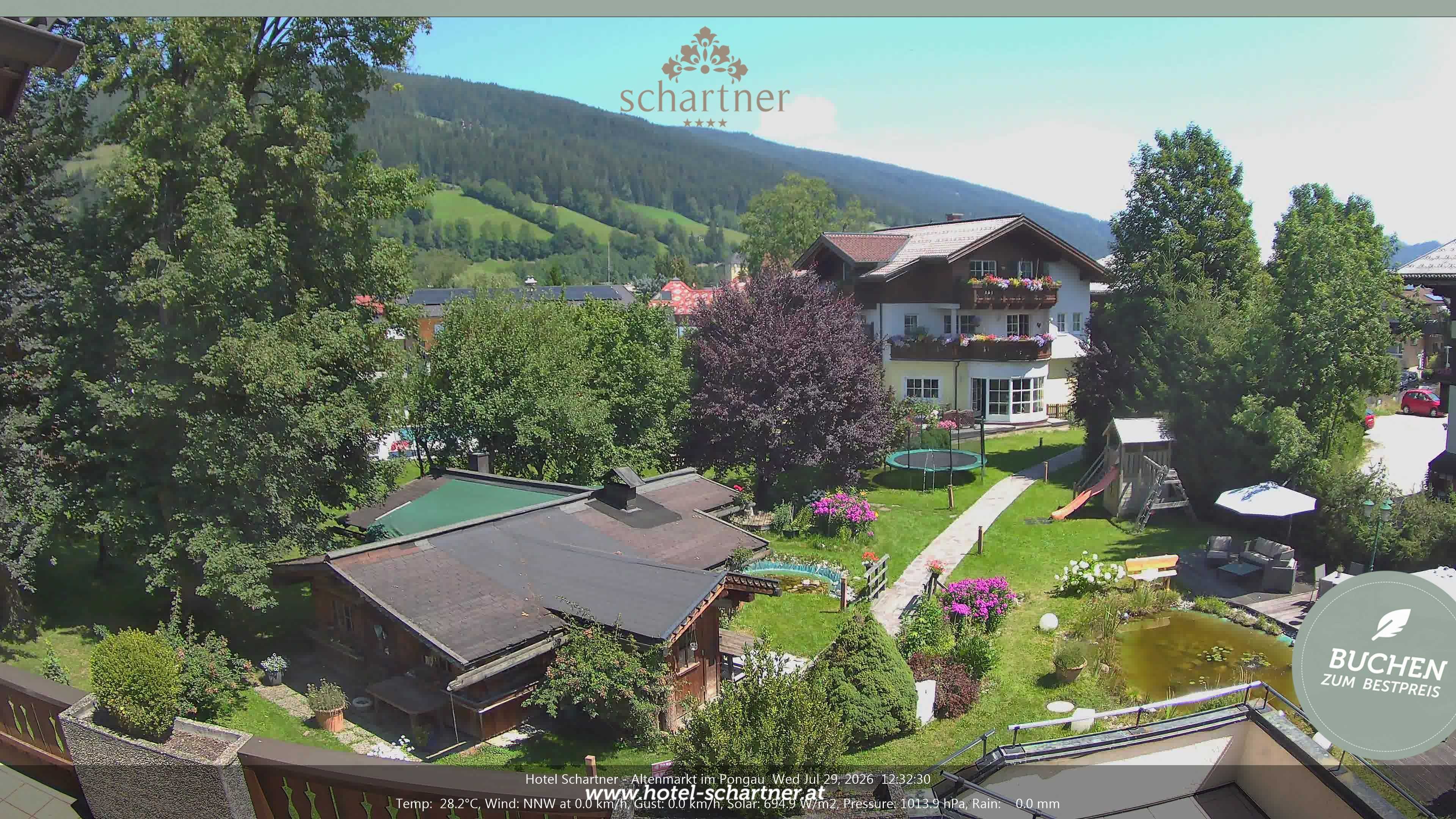 Archiv Foto Webcam Altenmarkt: Hotel Schartner