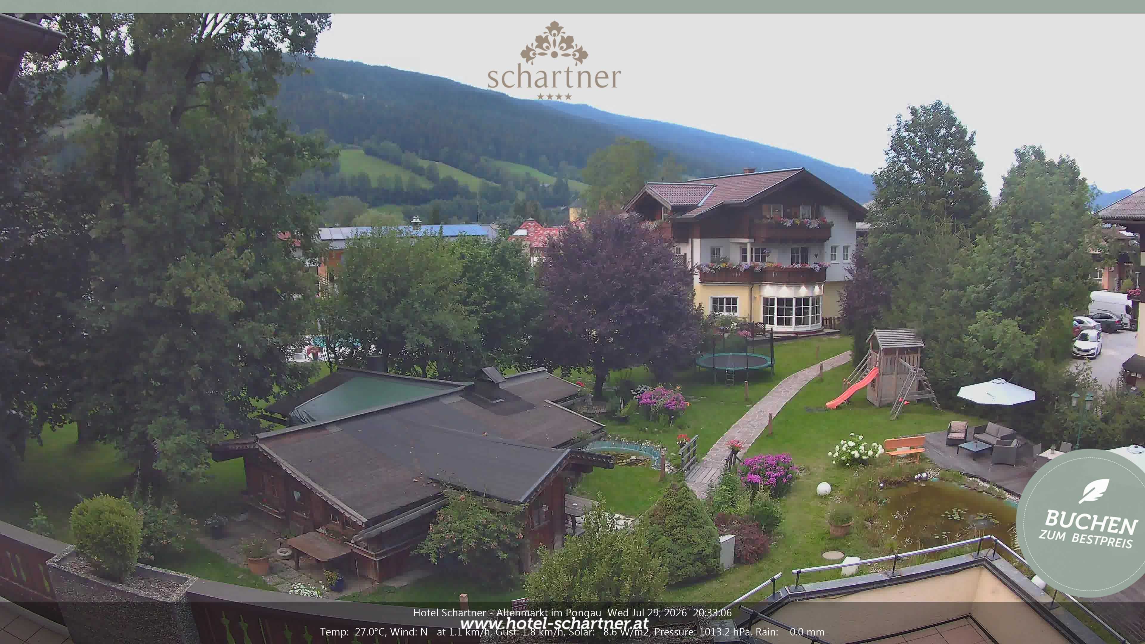 Archiv Foto Webcam Altenmarkt: Hotel Schartner