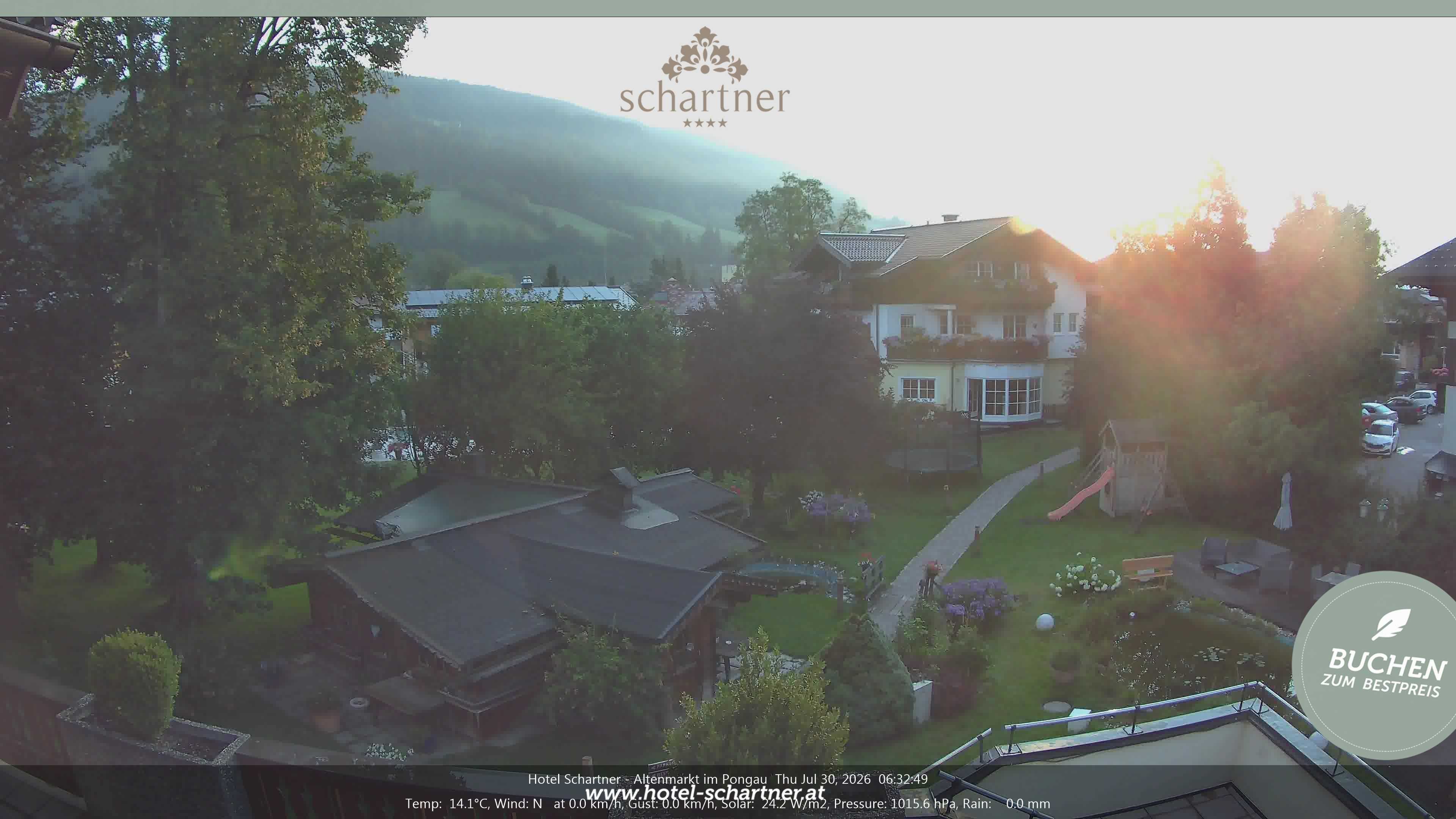 Archiv Foto Webcam Altenmarkt: Hotel Schartner