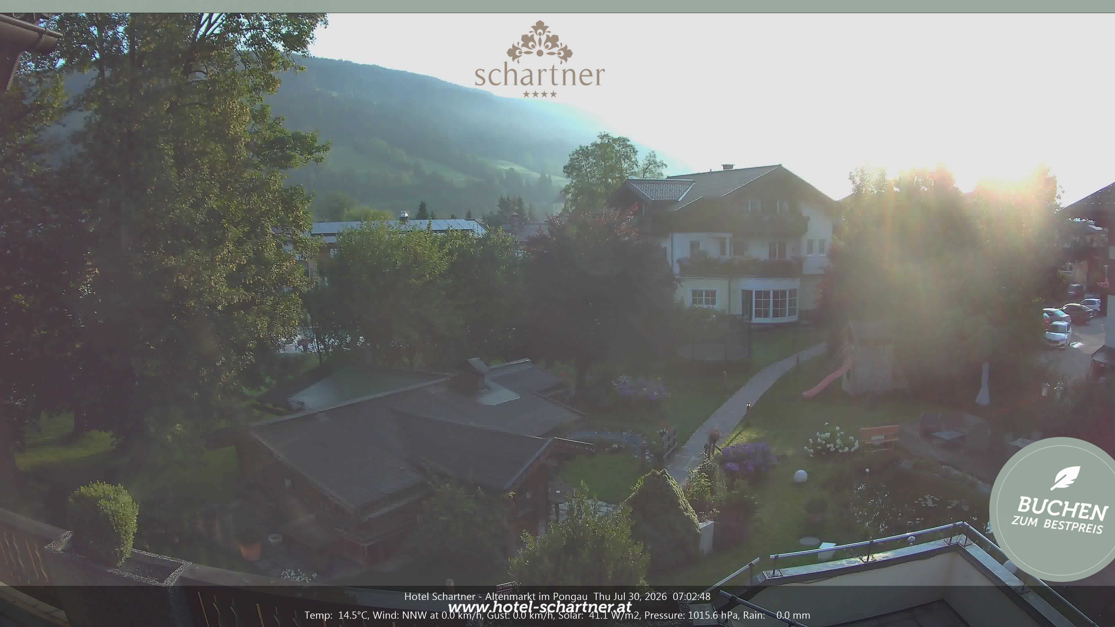 Archiv Foto Webcam Altenmarkt: Hotel Schartner