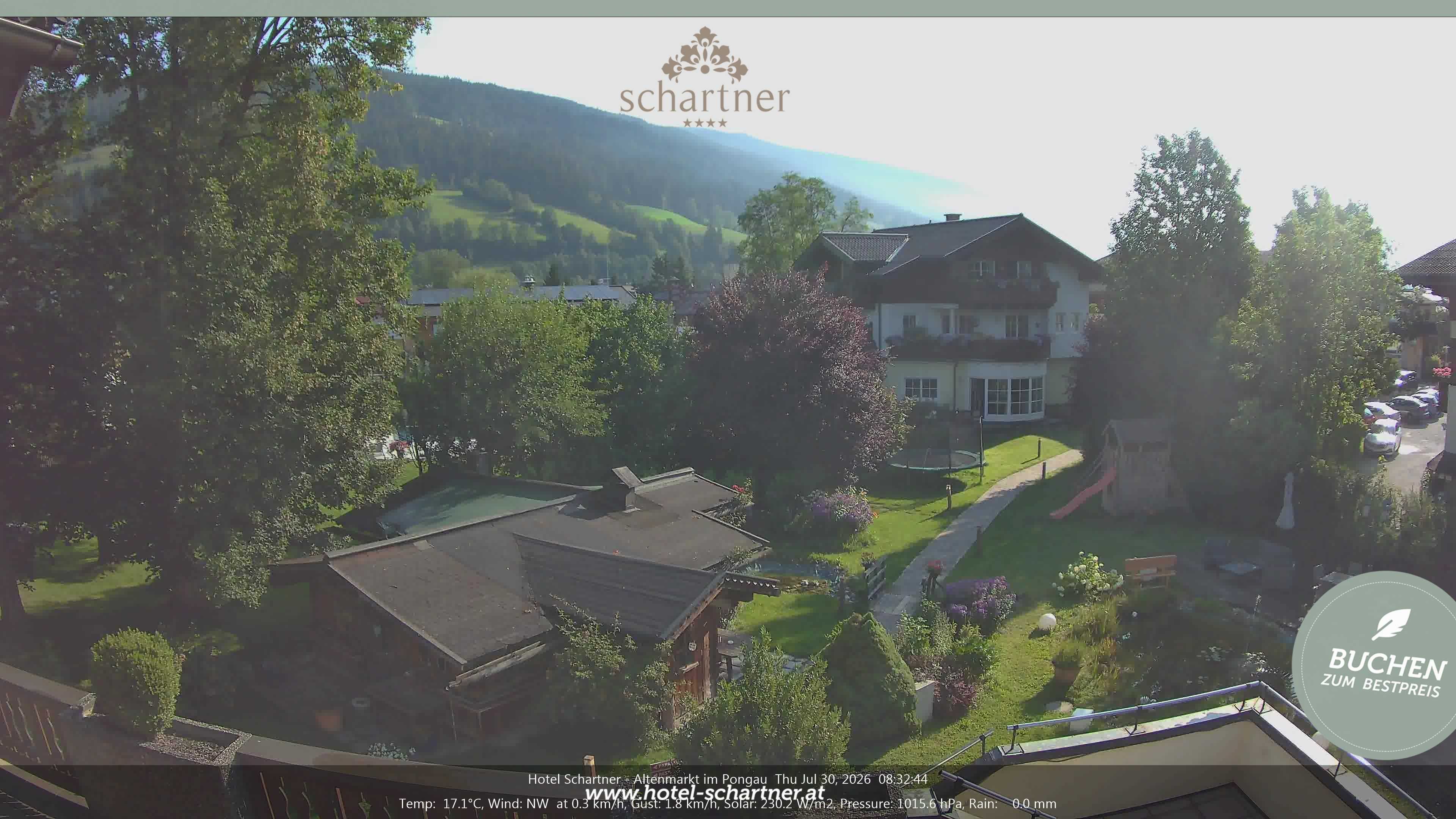 Archiv Foto Webcam Altenmarkt: Hotel Schartner