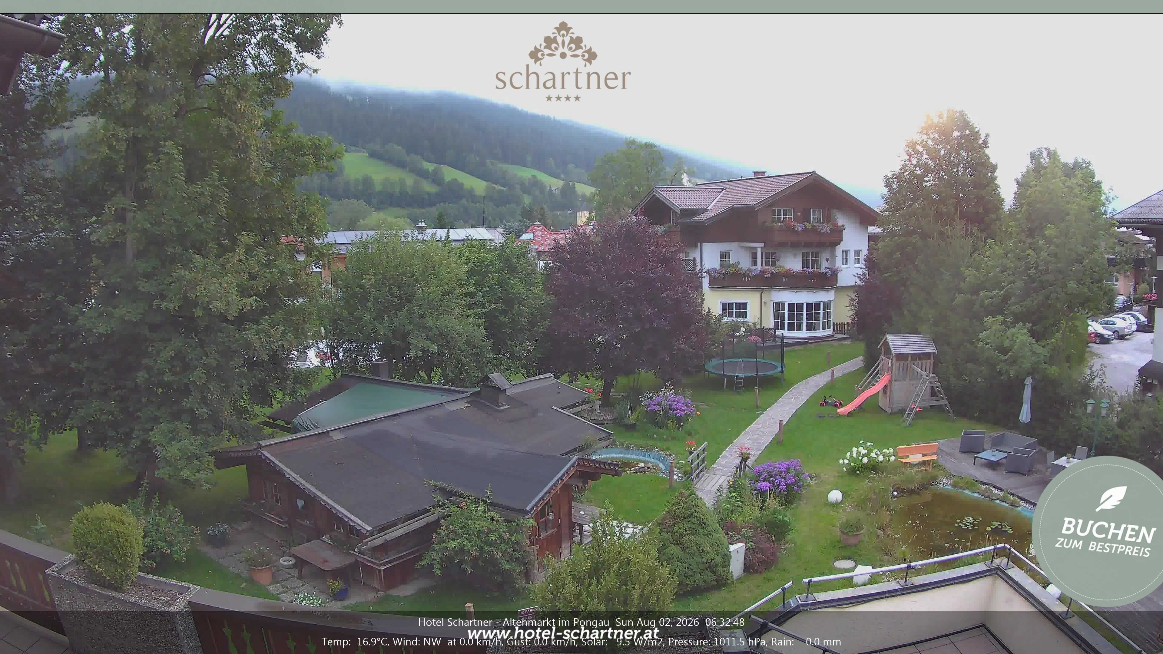 Archiv Foto Webcam Altenmarkt: Hotel Schartner