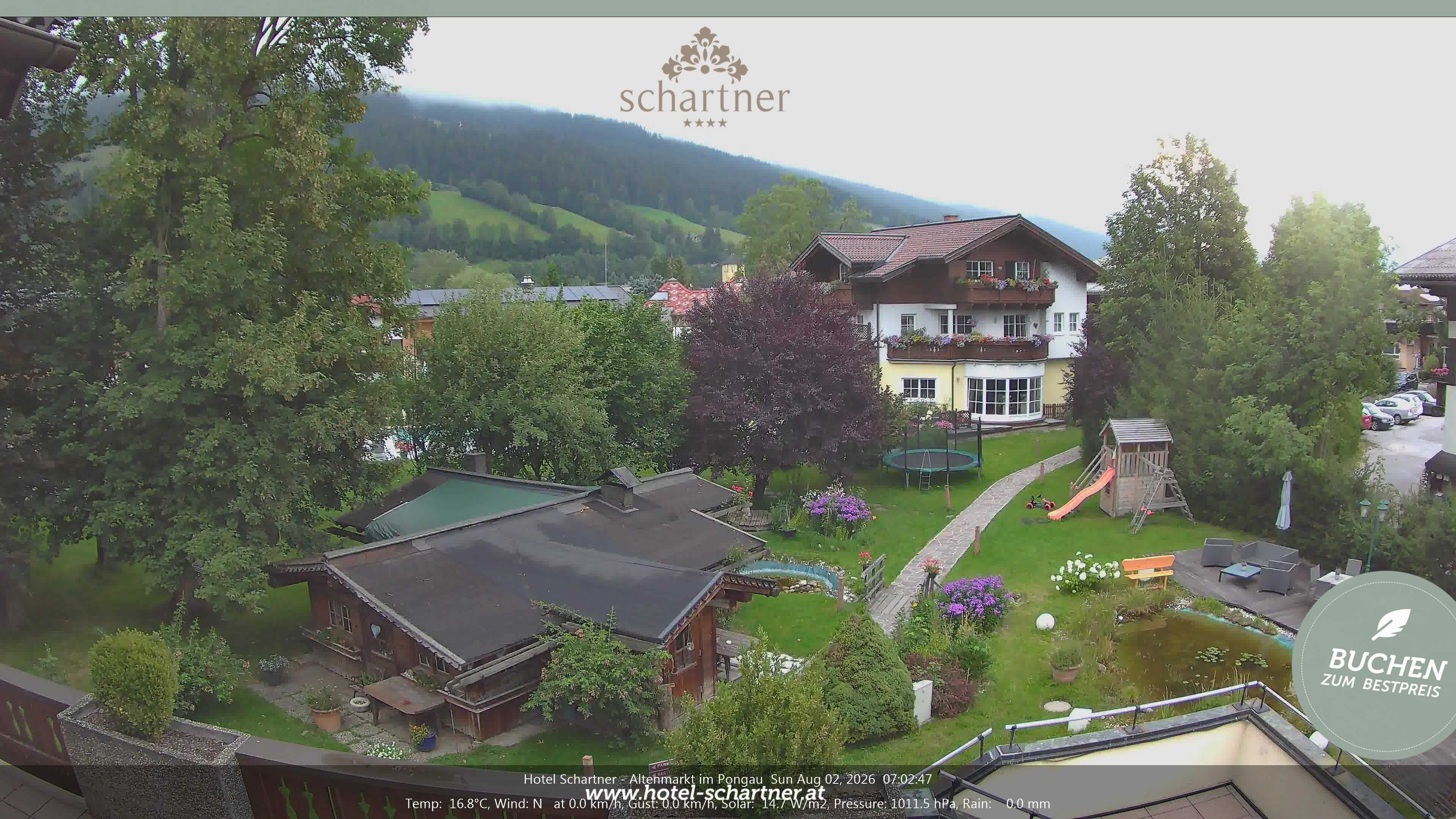 Archiv Foto Webcam Altenmarkt: Hotel Schartner