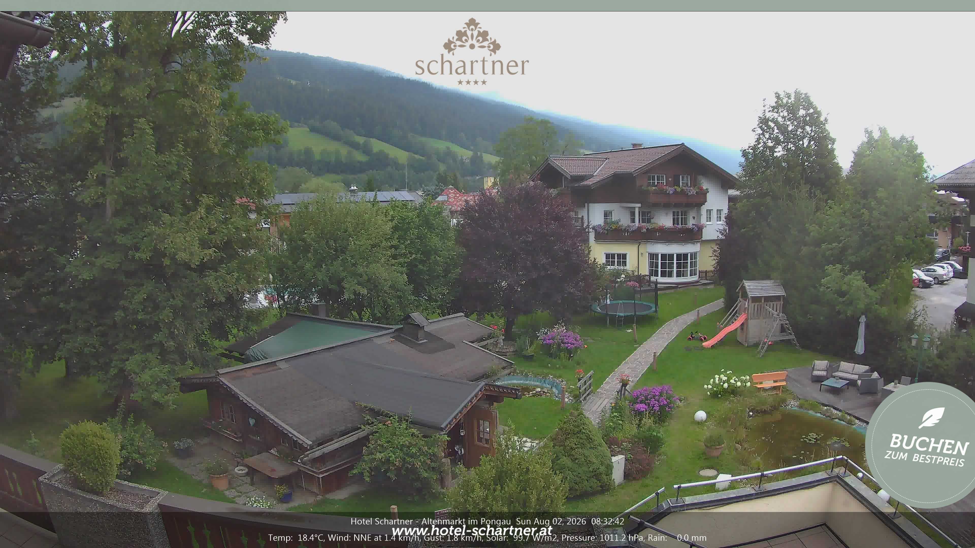 Archiv Foto Webcam Altenmarkt: Hotel Schartner