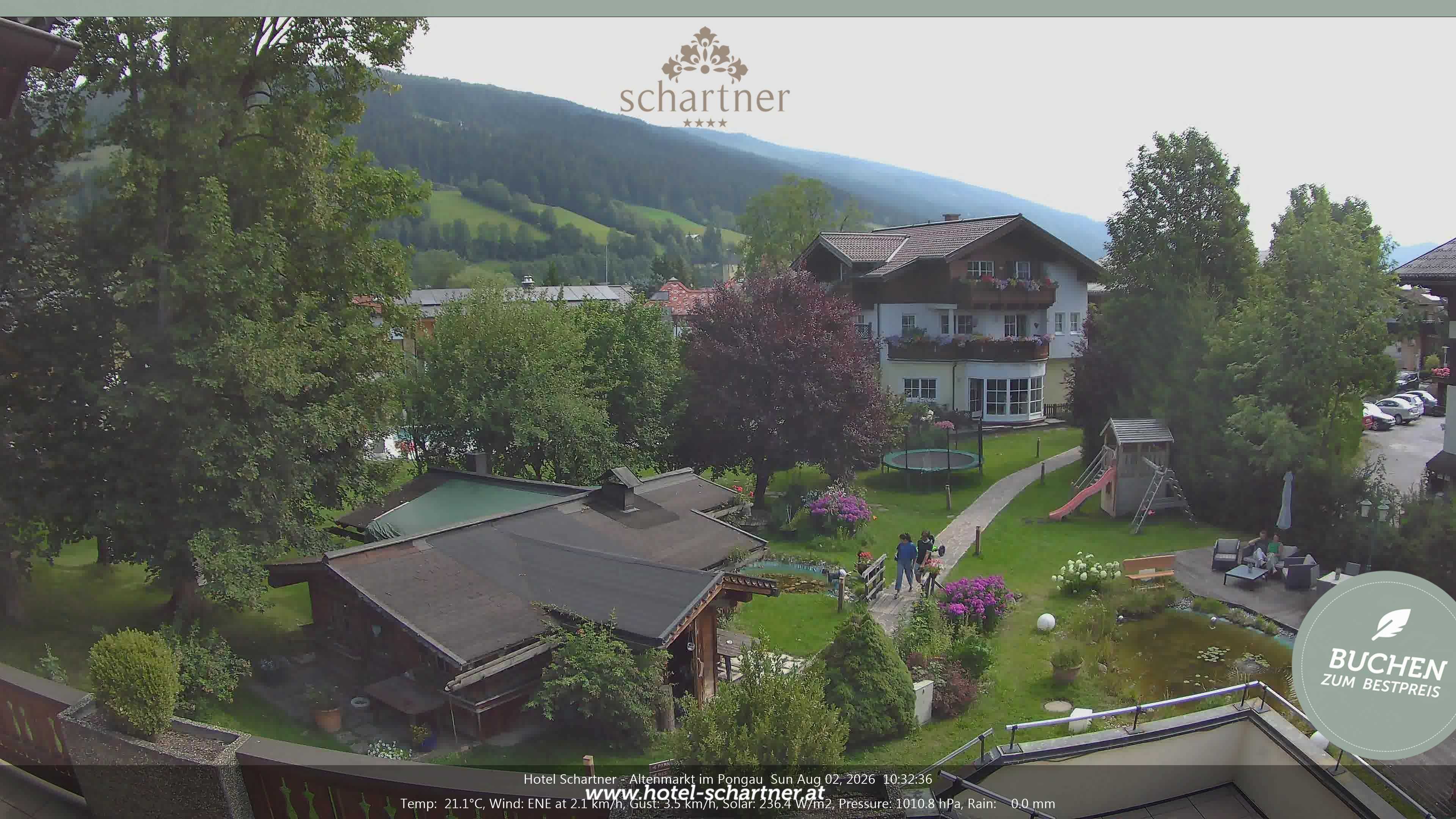Archiv Foto Webcam Altenmarkt: Hotel Schartner