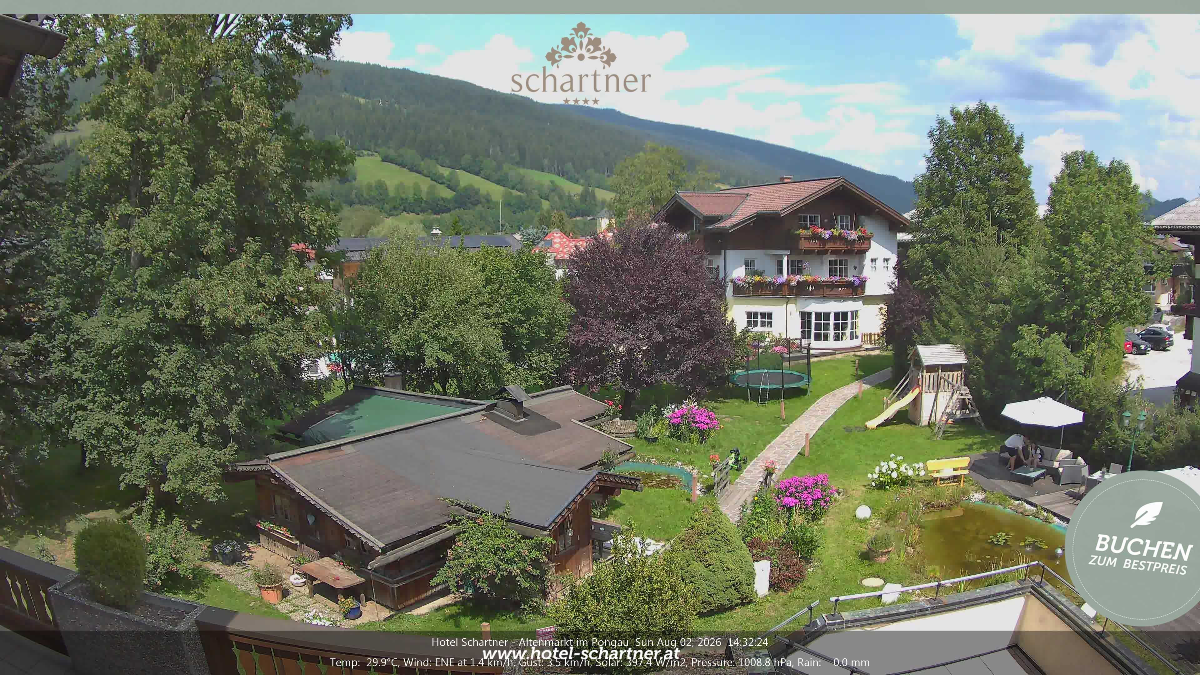 Archiv Foto Webcam Altenmarkt: Hotel Schartner