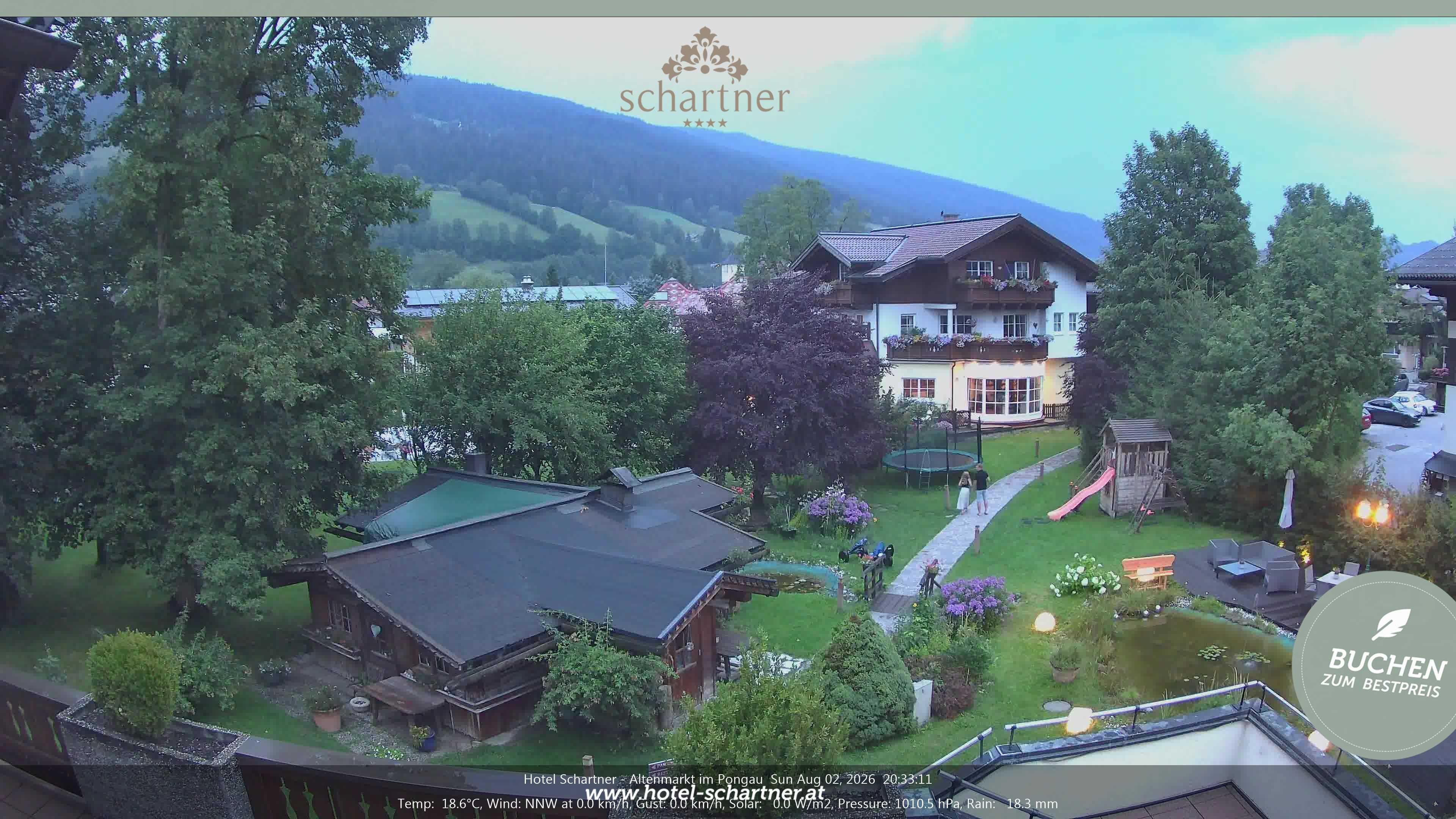 Archiv Foto Webcam Altenmarkt: Hotel Schartner
