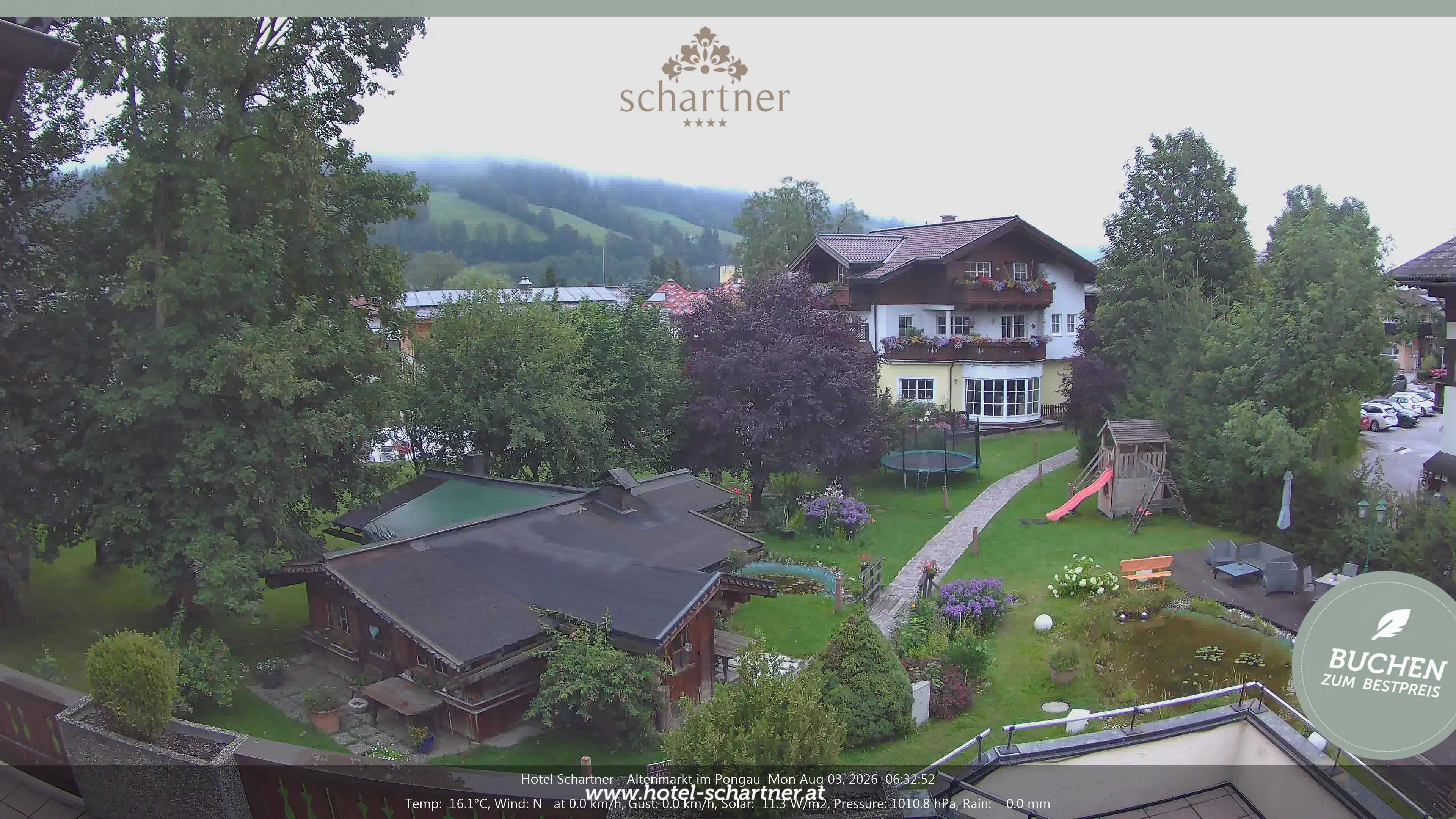 Archiv Foto Webcam Altenmarkt: Hotel Schartner