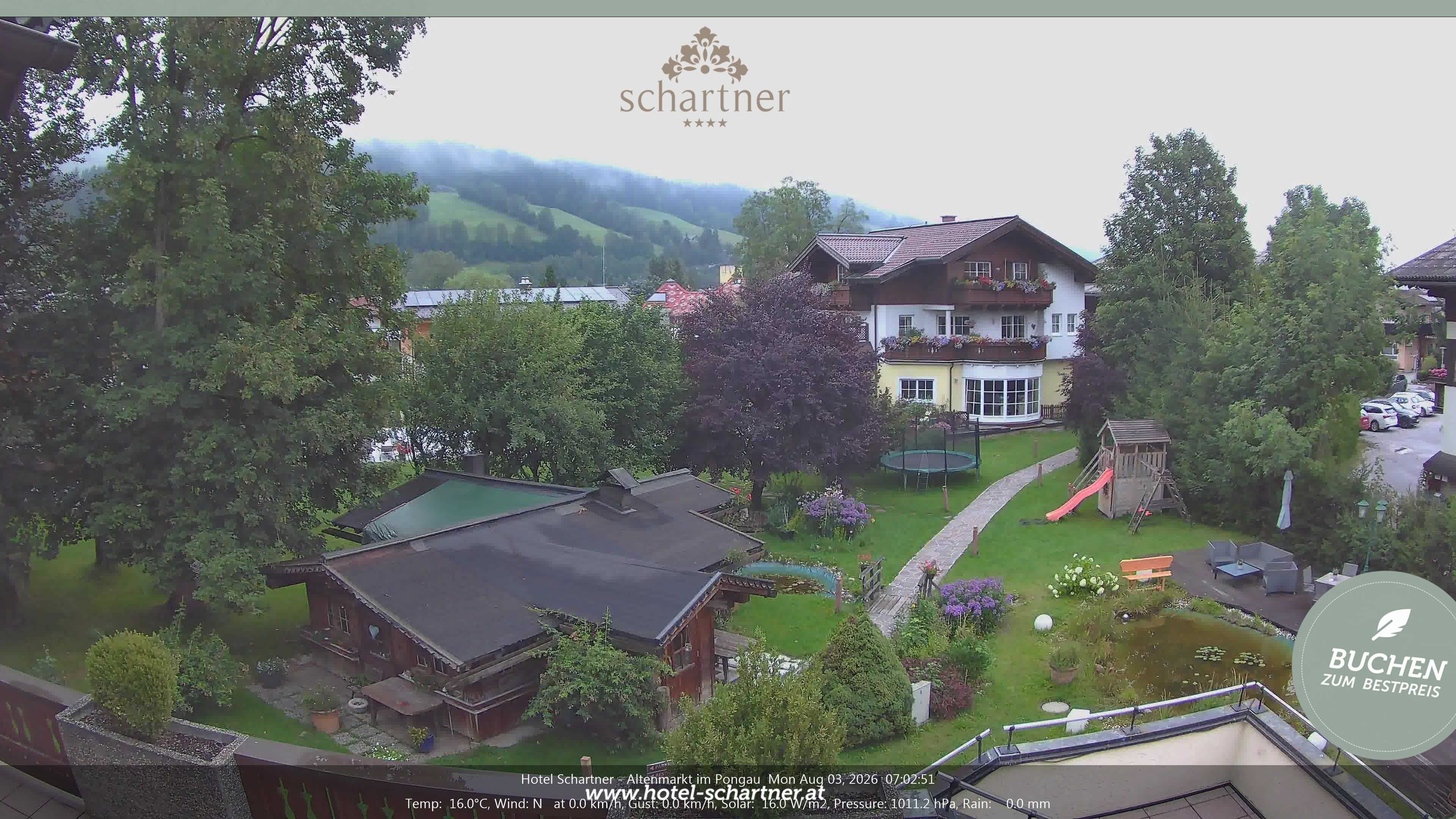 Archiv Foto Webcam Altenmarkt: Hotel Schartner