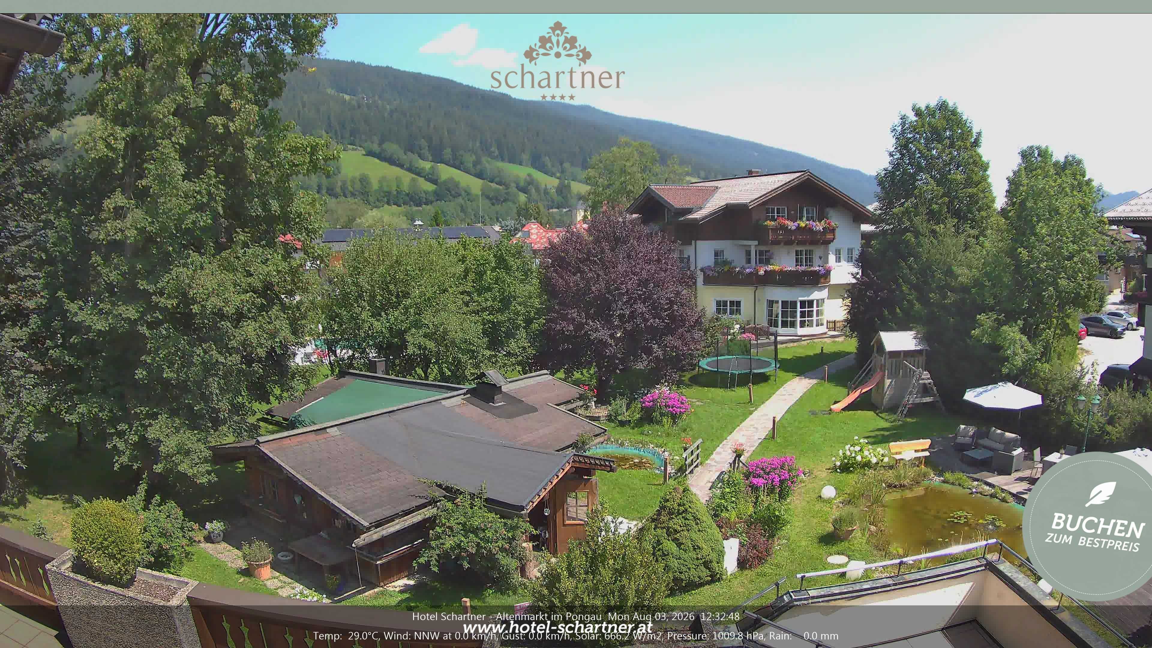 Archiv Foto Webcam Altenmarkt: Hotel Schartner