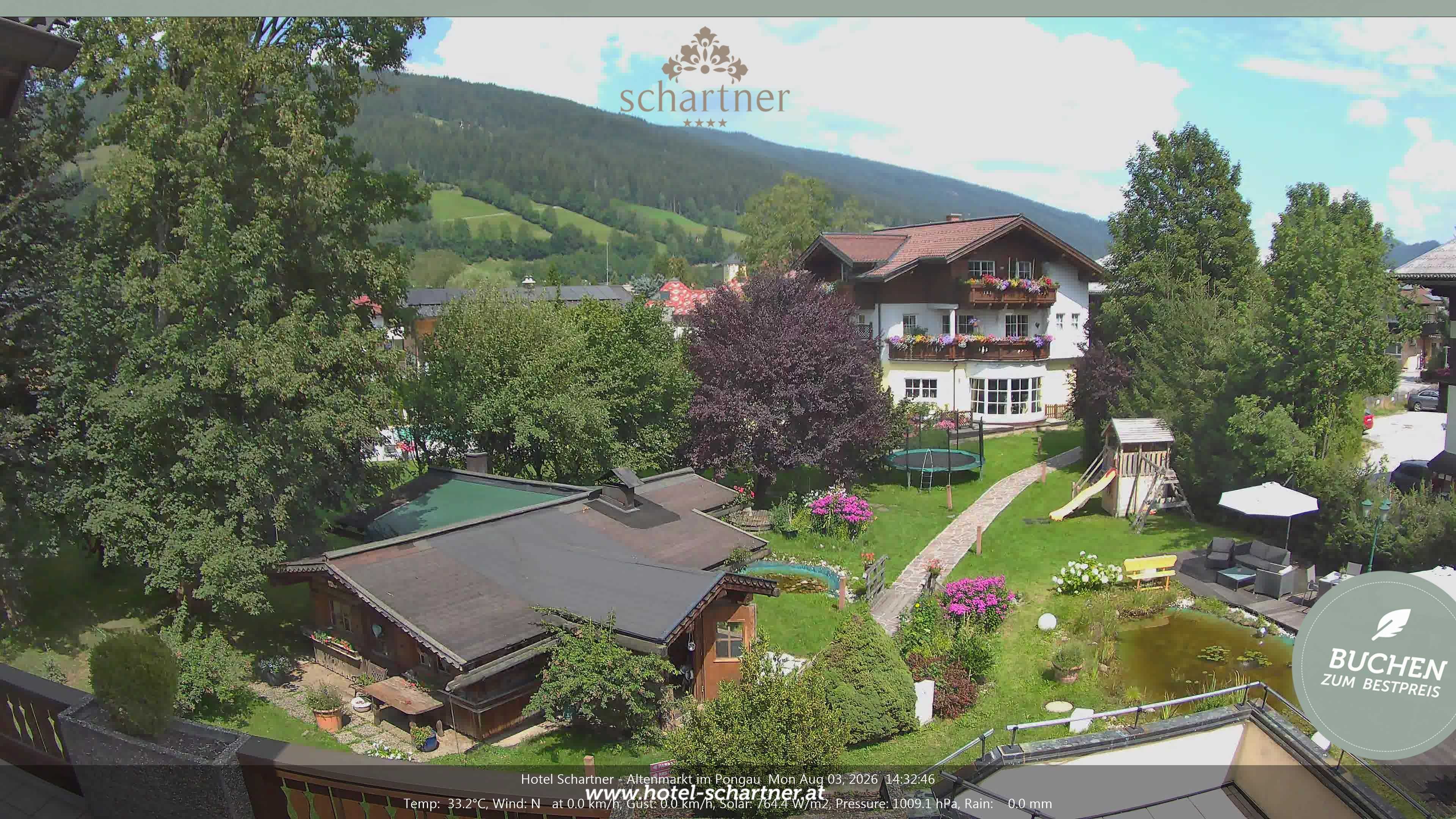 Archiv Foto Webcam Altenmarkt: Hotel Schartner