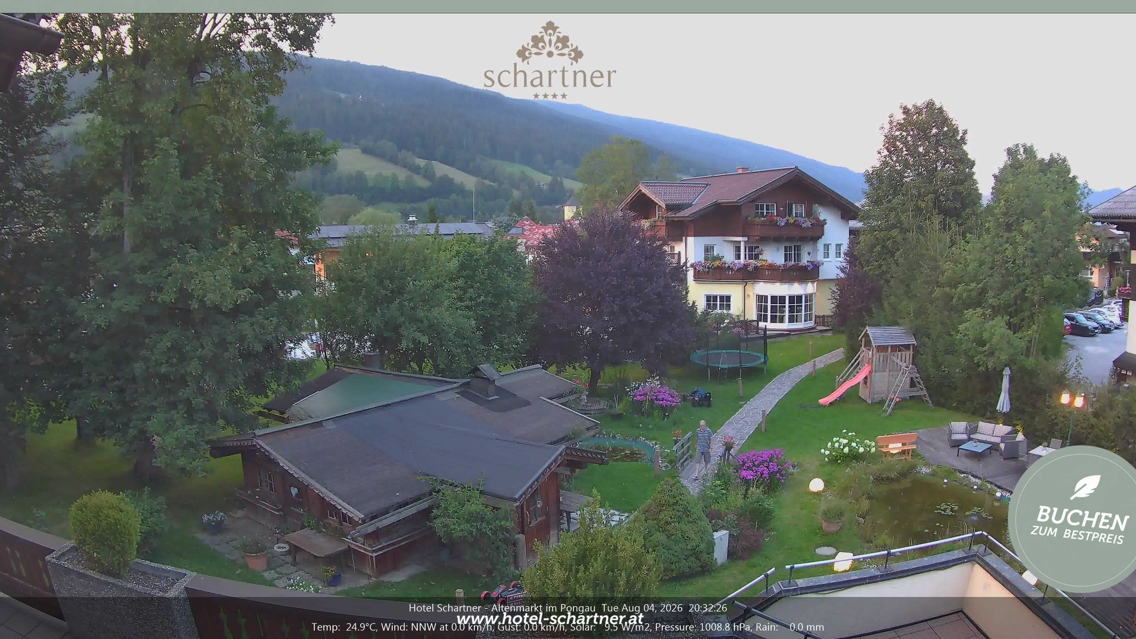 Archived image Webcam Altenmarkt im Pongau: Hotel Schartner