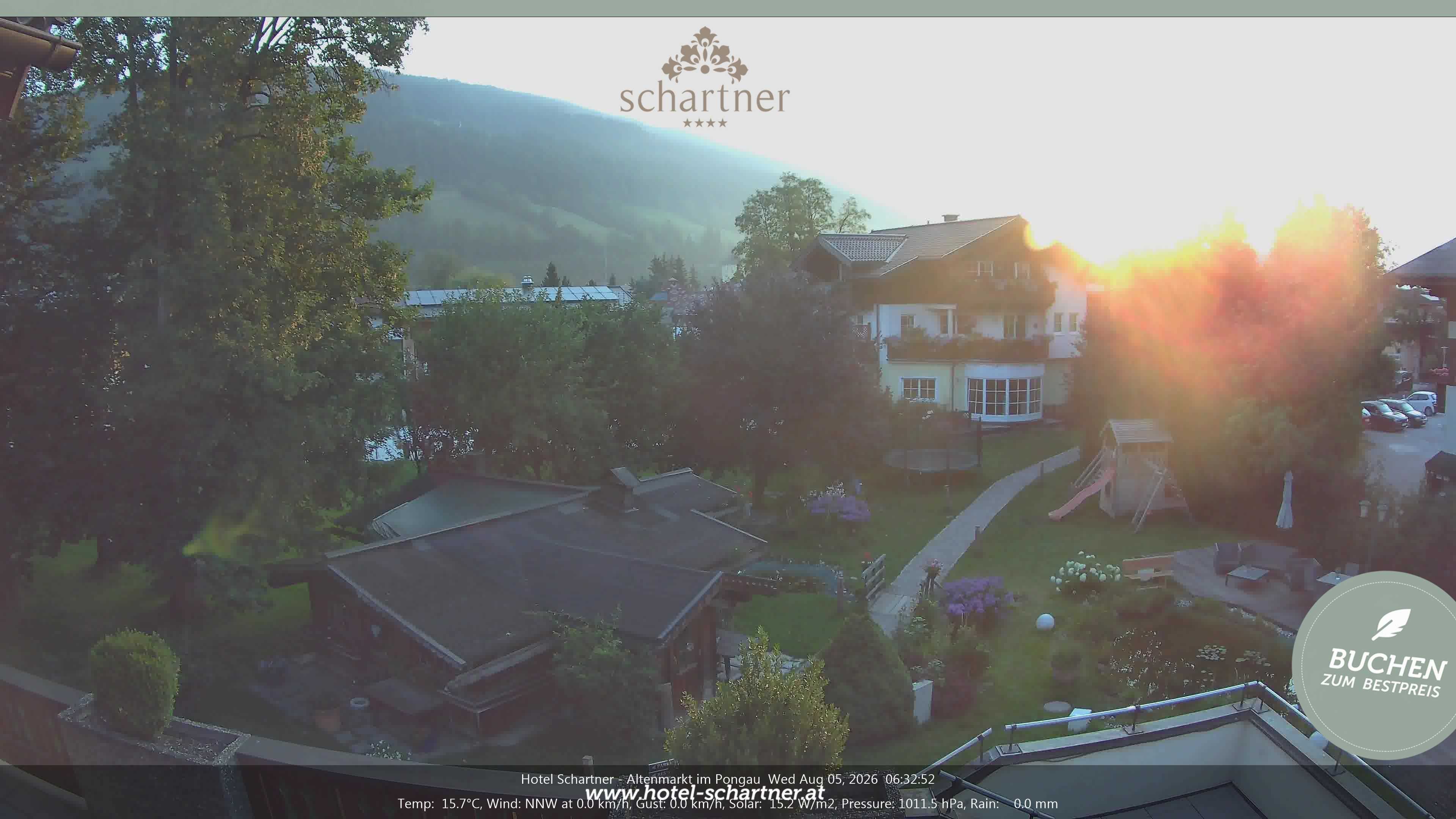 Archived image Webcam Altenmarkt im Pongau: Hotel Schartner