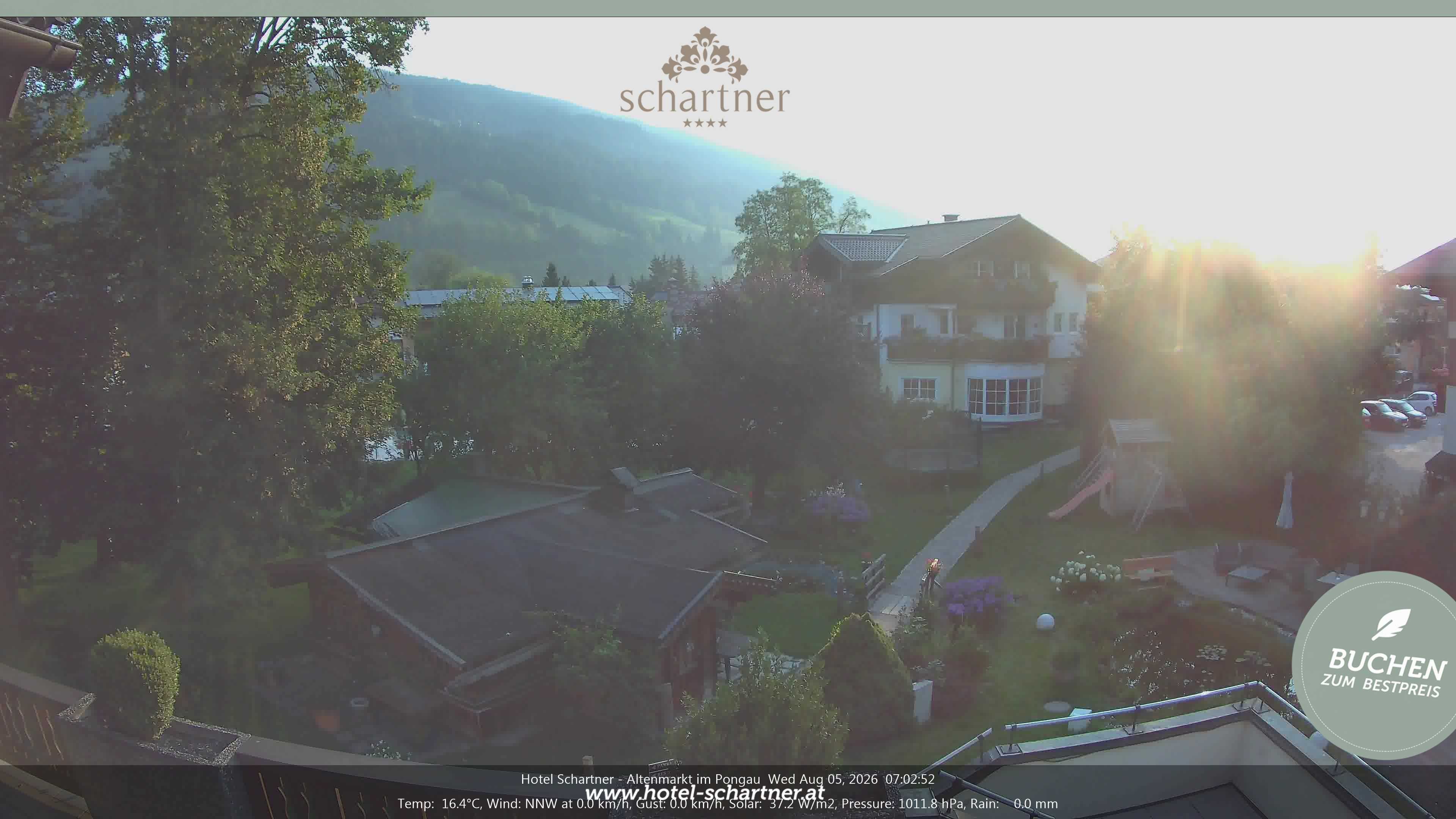 Archived image Webcam Altenmarkt im Pongau: Hotel Schartner
