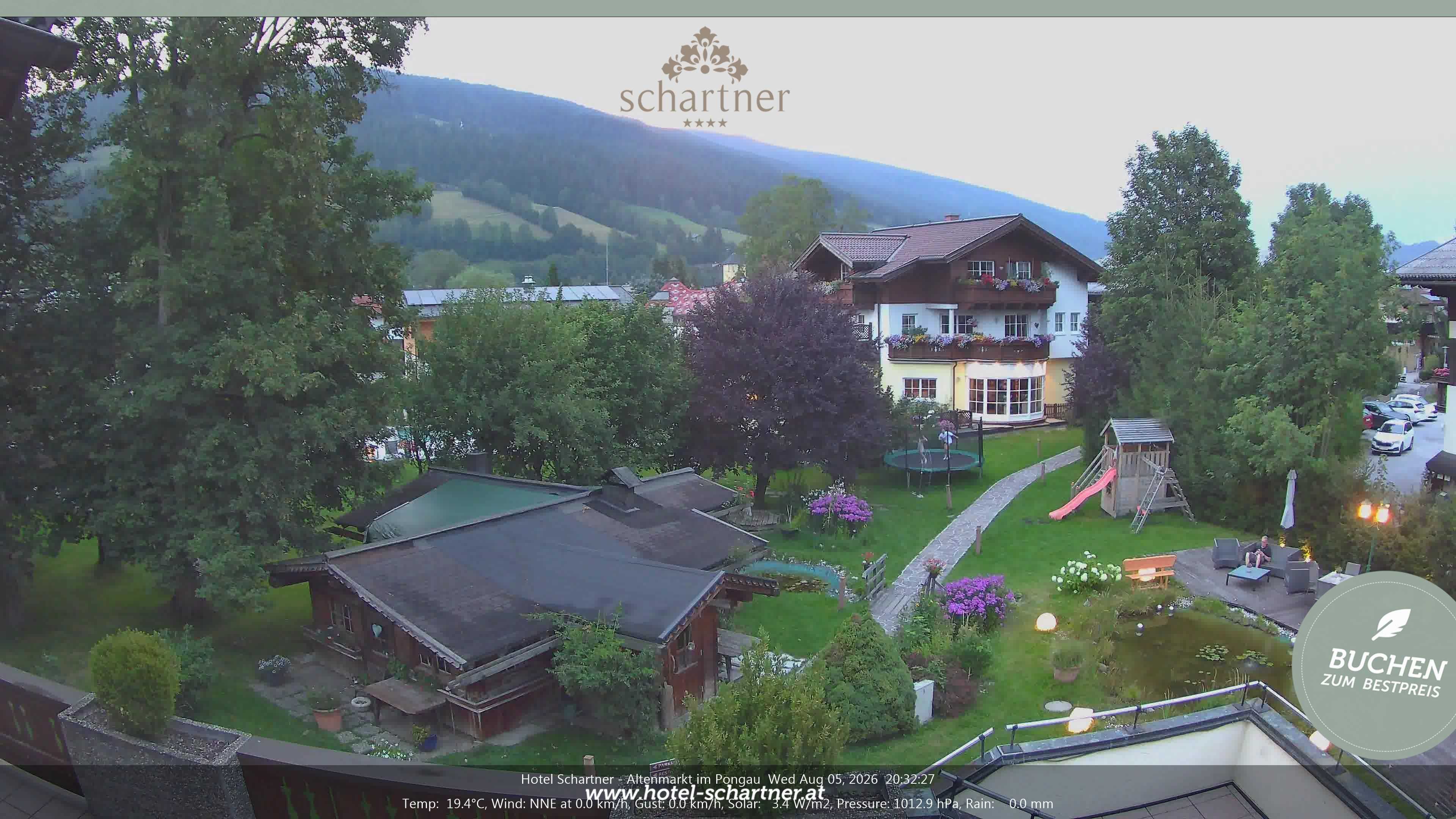 Archived image Webcam Altenmarkt im Pongau: Hotel Schartner