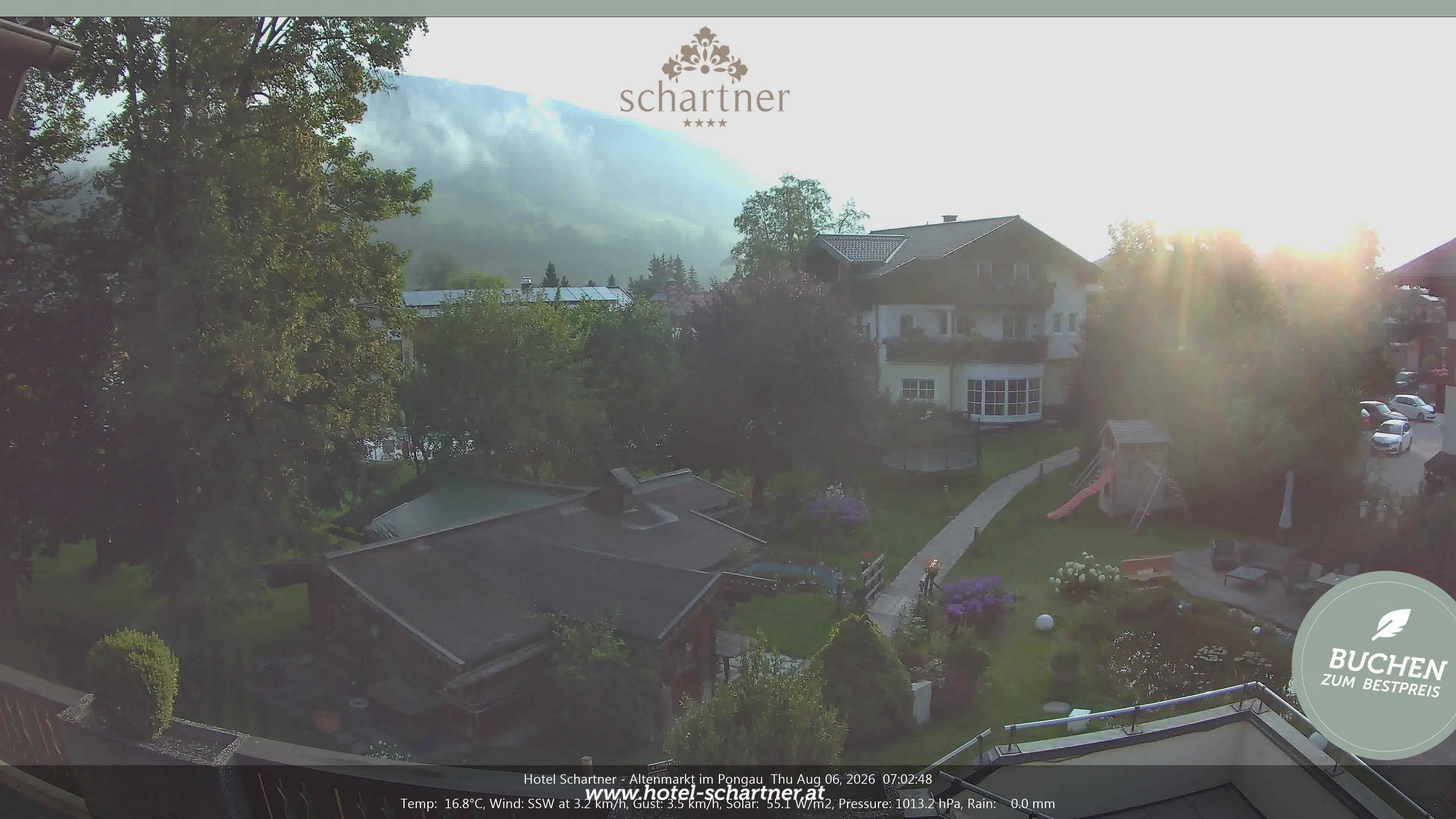 Archiv Foto Webcam Altenmarkt: Hotel Schartner