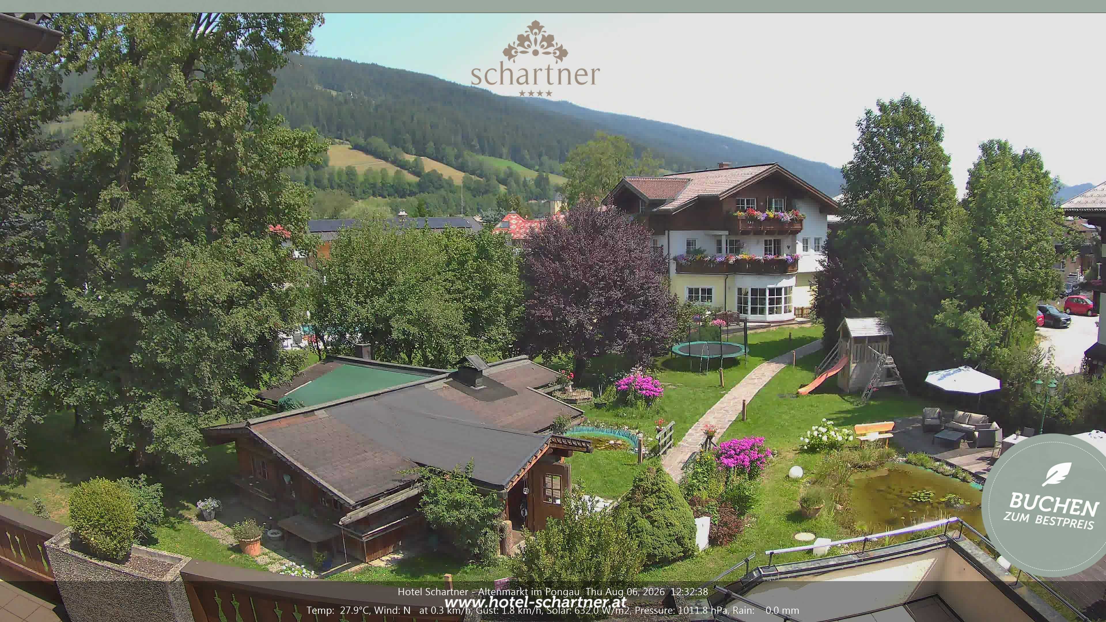 Archiv Foto Webcam Altenmarkt: Hotel Schartner