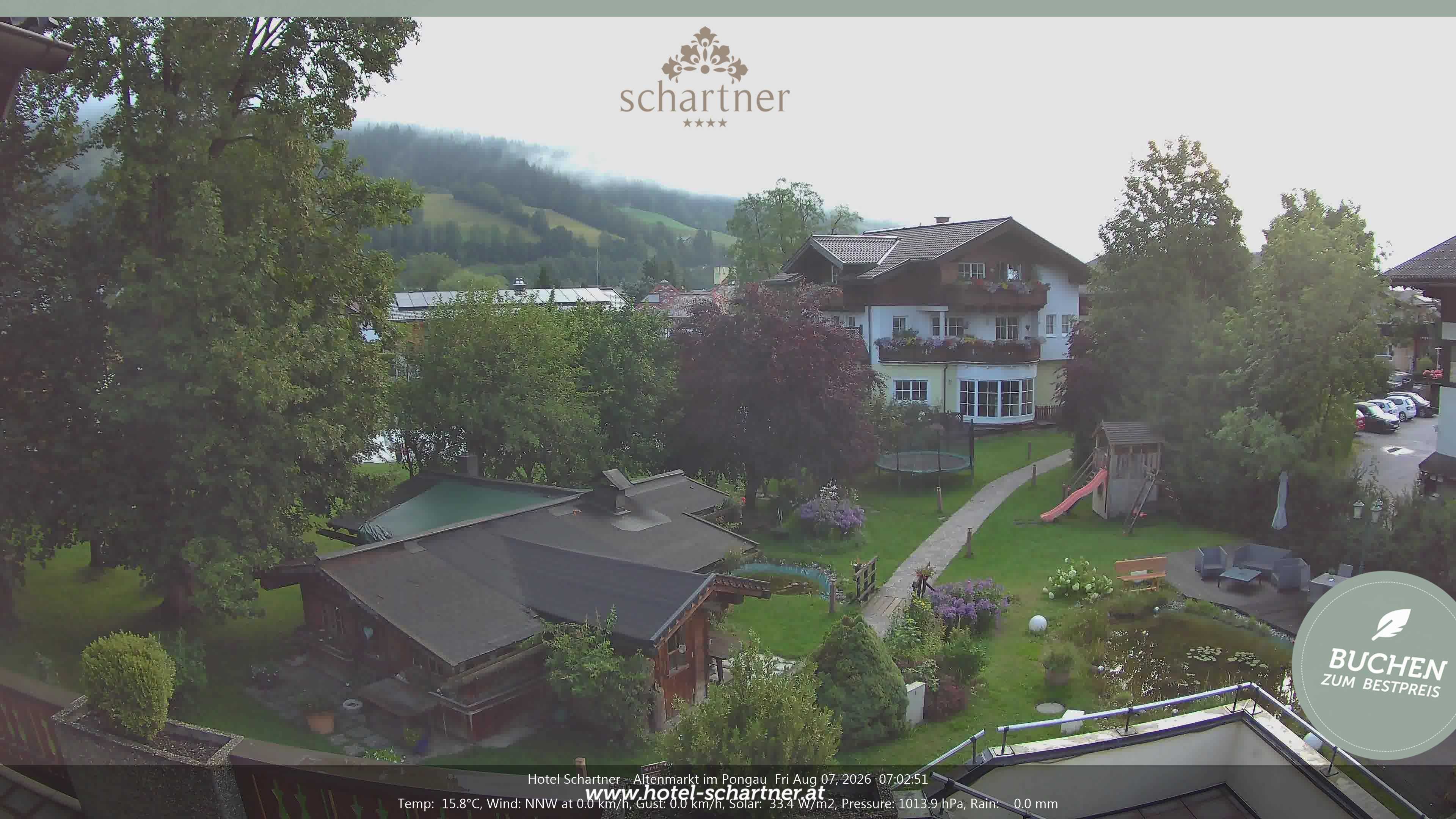 Archived image Webcam Altenmarkt im Pongau: Hotel Schartner