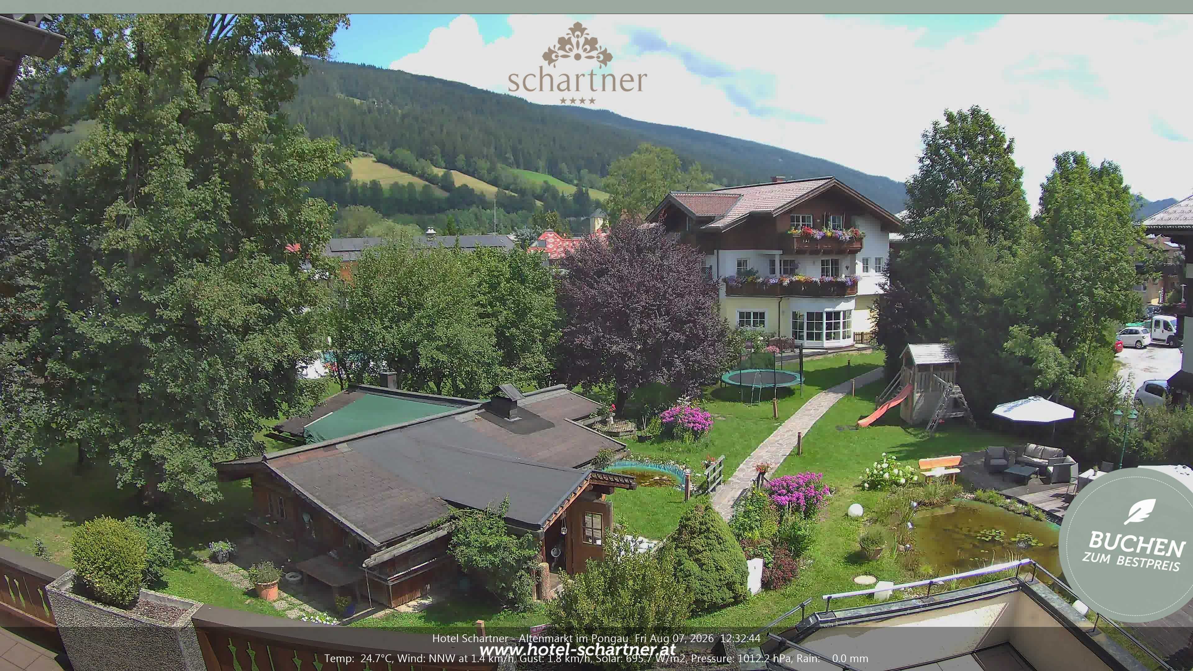 Archived image Webcam Altenmarkt im Pongau: Hotel Schartner