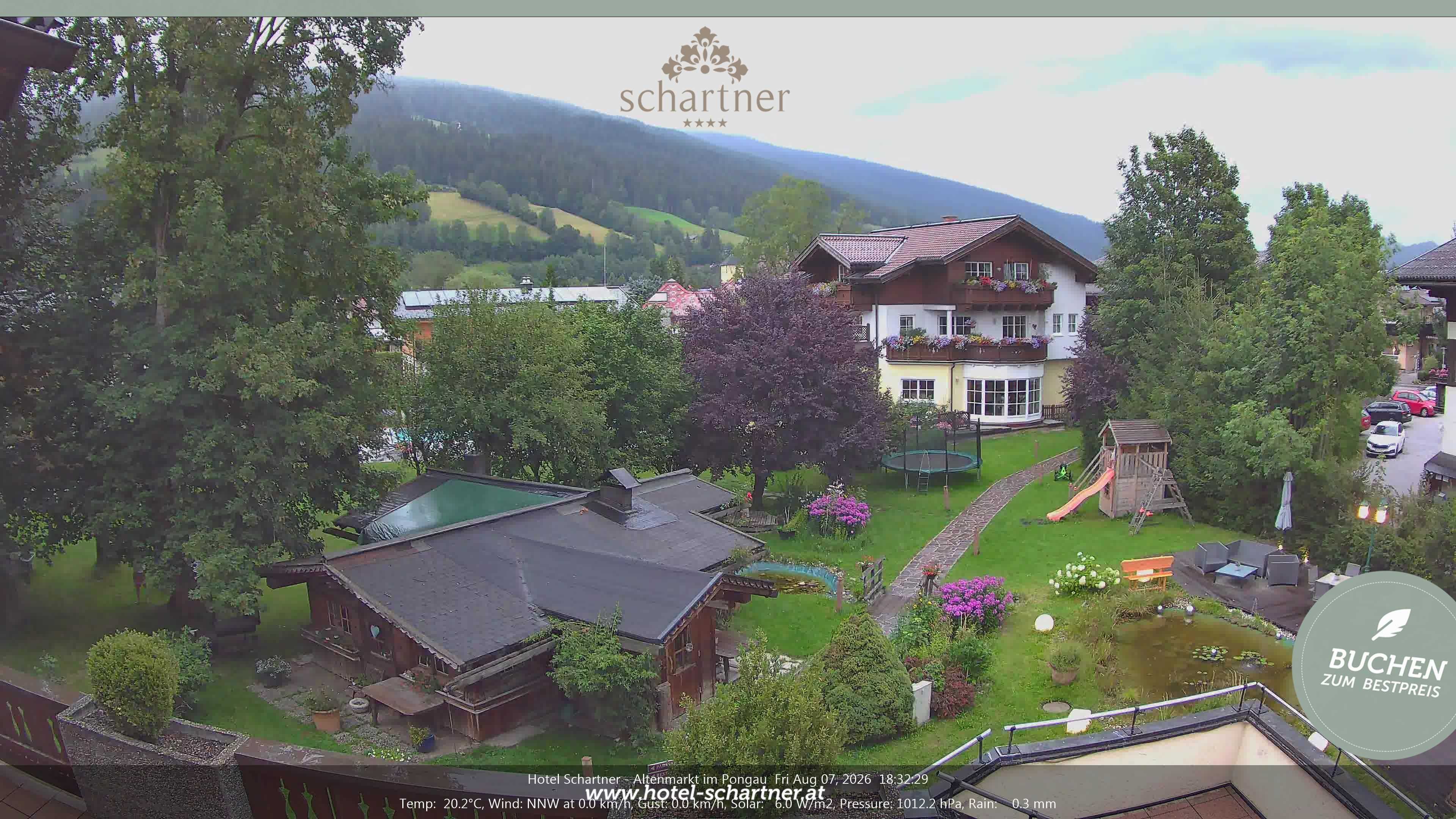 Archiv Foto Webcam Altenmarkt: Hotel Schartner