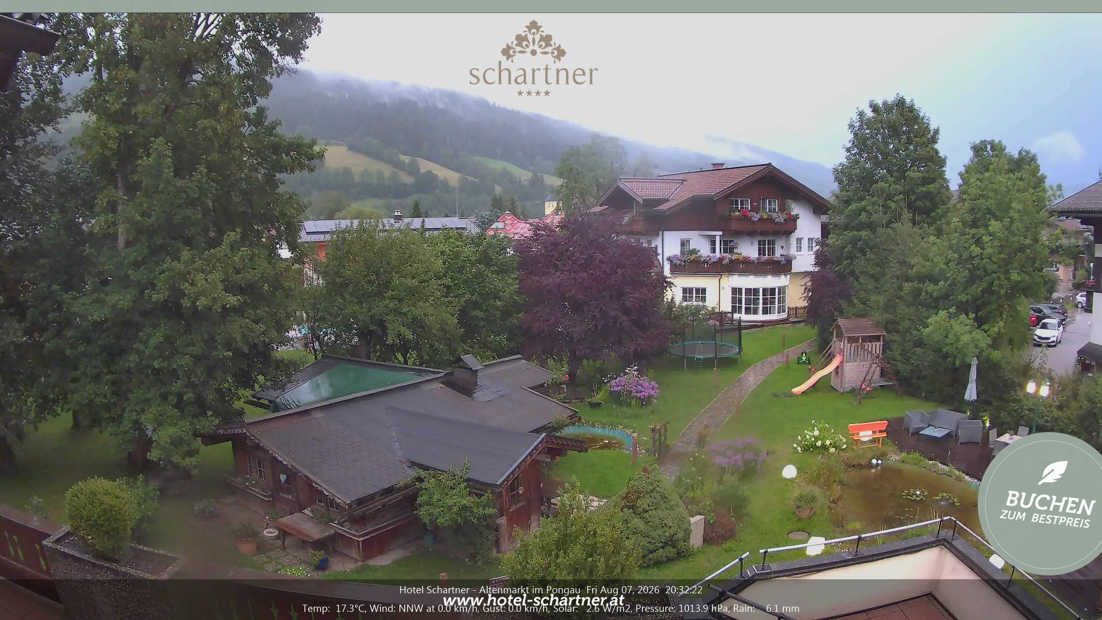 Archiv Foto Webcam Altenmarkt: Hotel Schartner