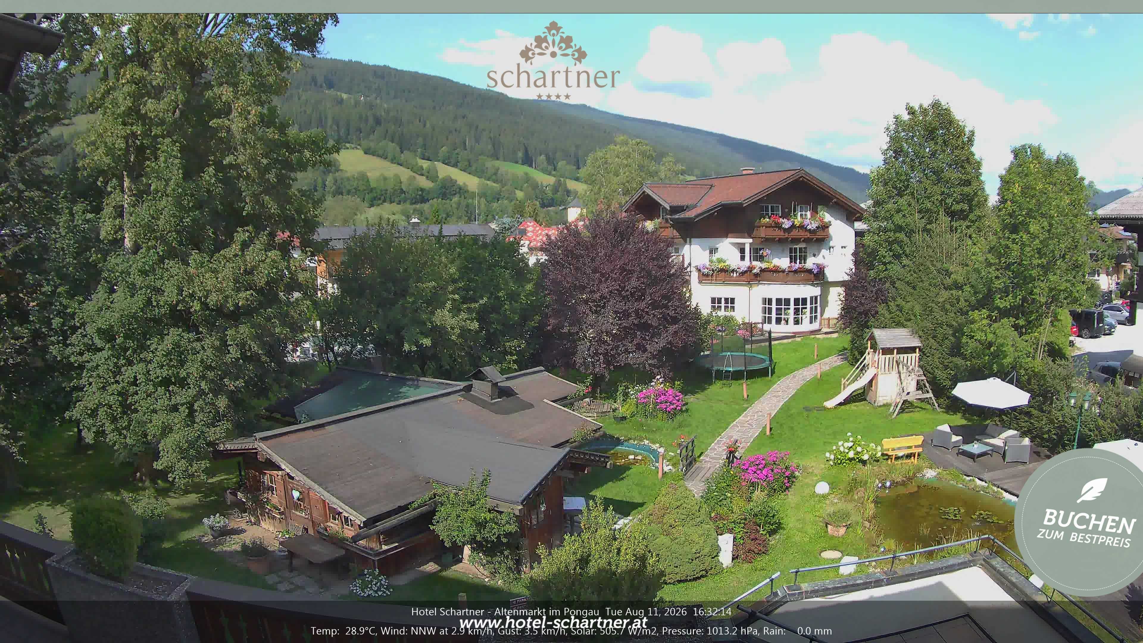 Archiv Foto Webcam Altenmarkt: Hotel Schartner