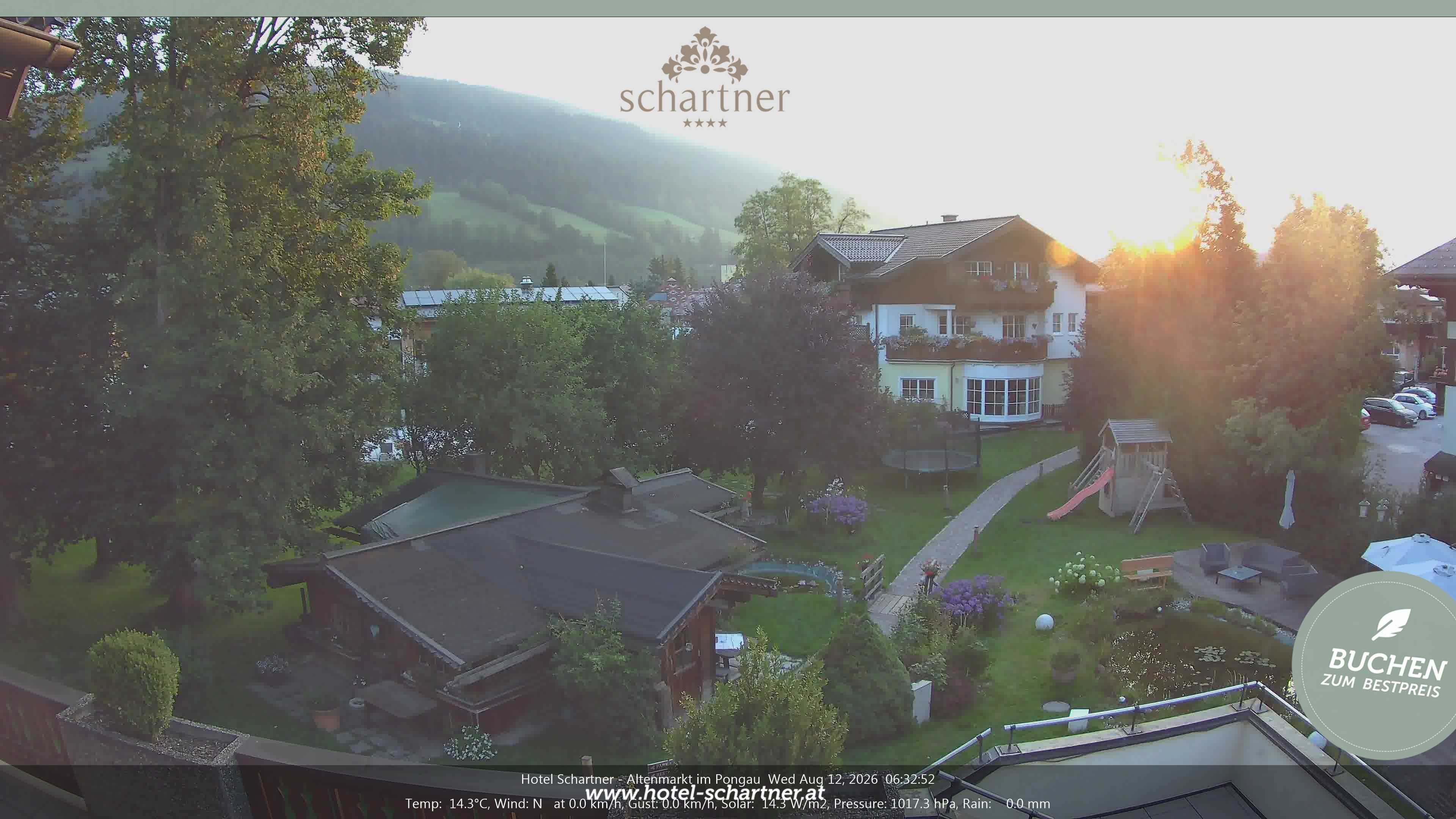 Archiv Foto Webcam Altenmarkt: Hotel Schartner