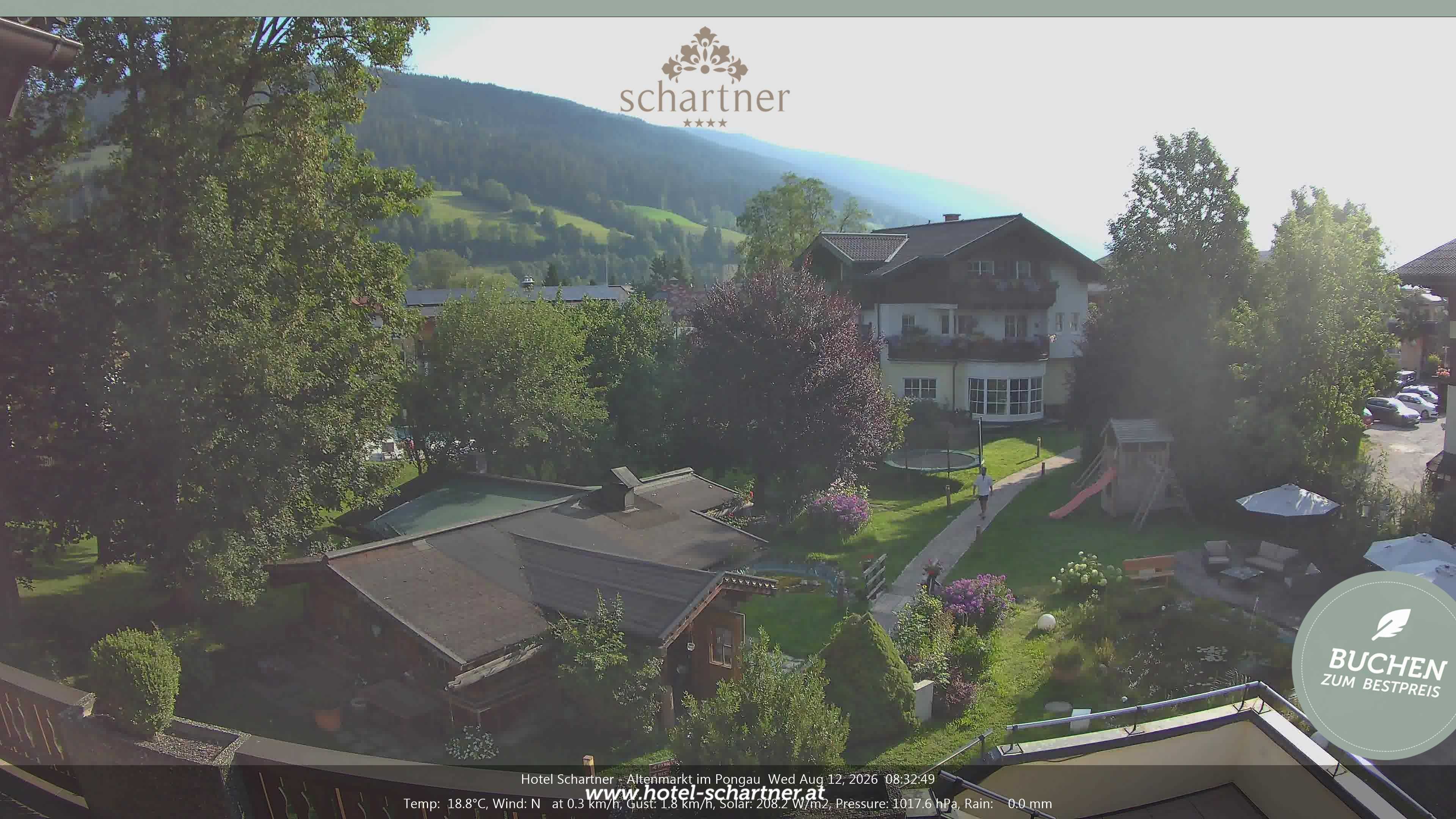 Archiv Foto Webcam Altenmarkt: Hotel Schartner
