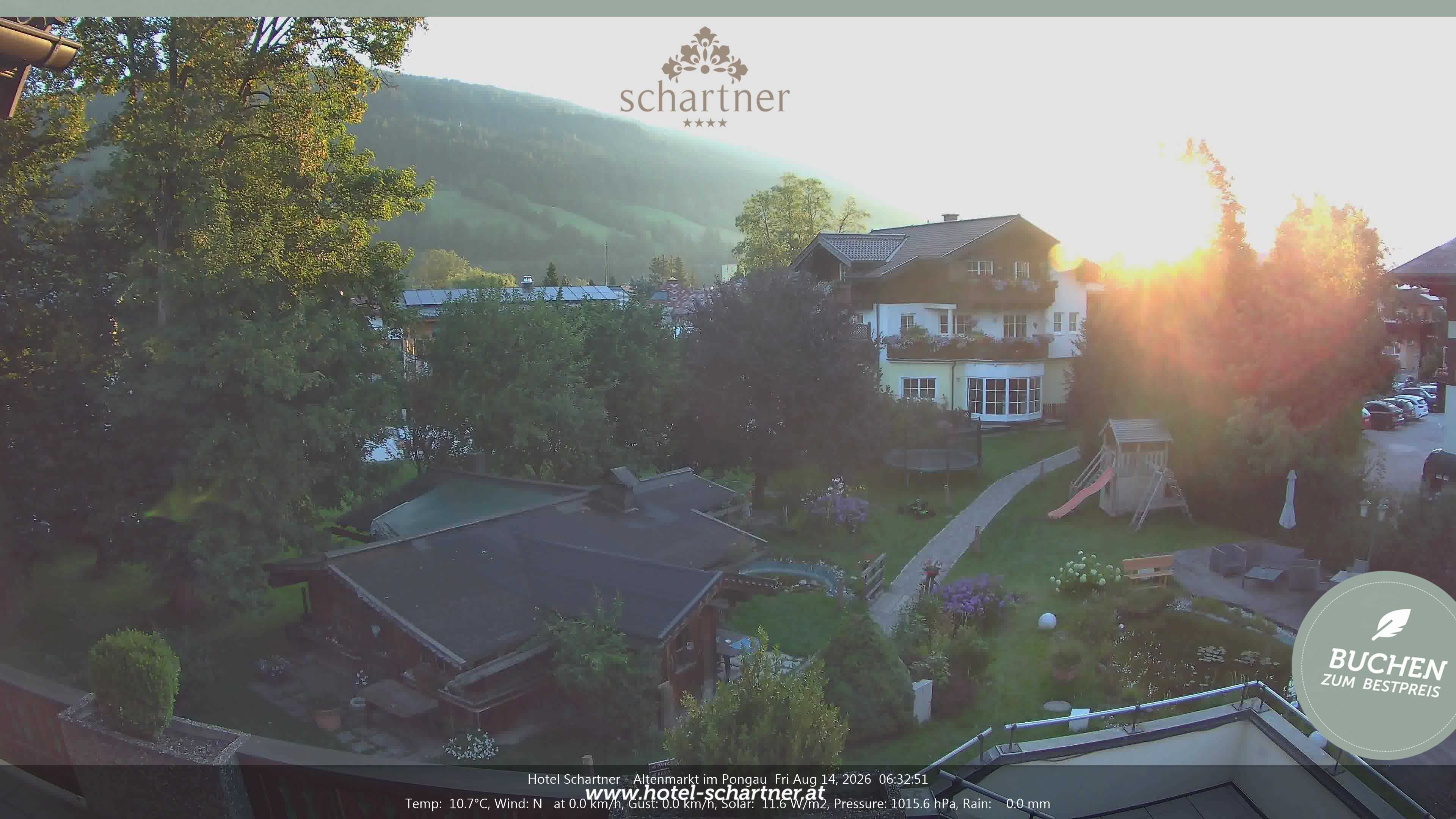 Archiv Foto Webcam Altenmarkt: Hotel Schartner