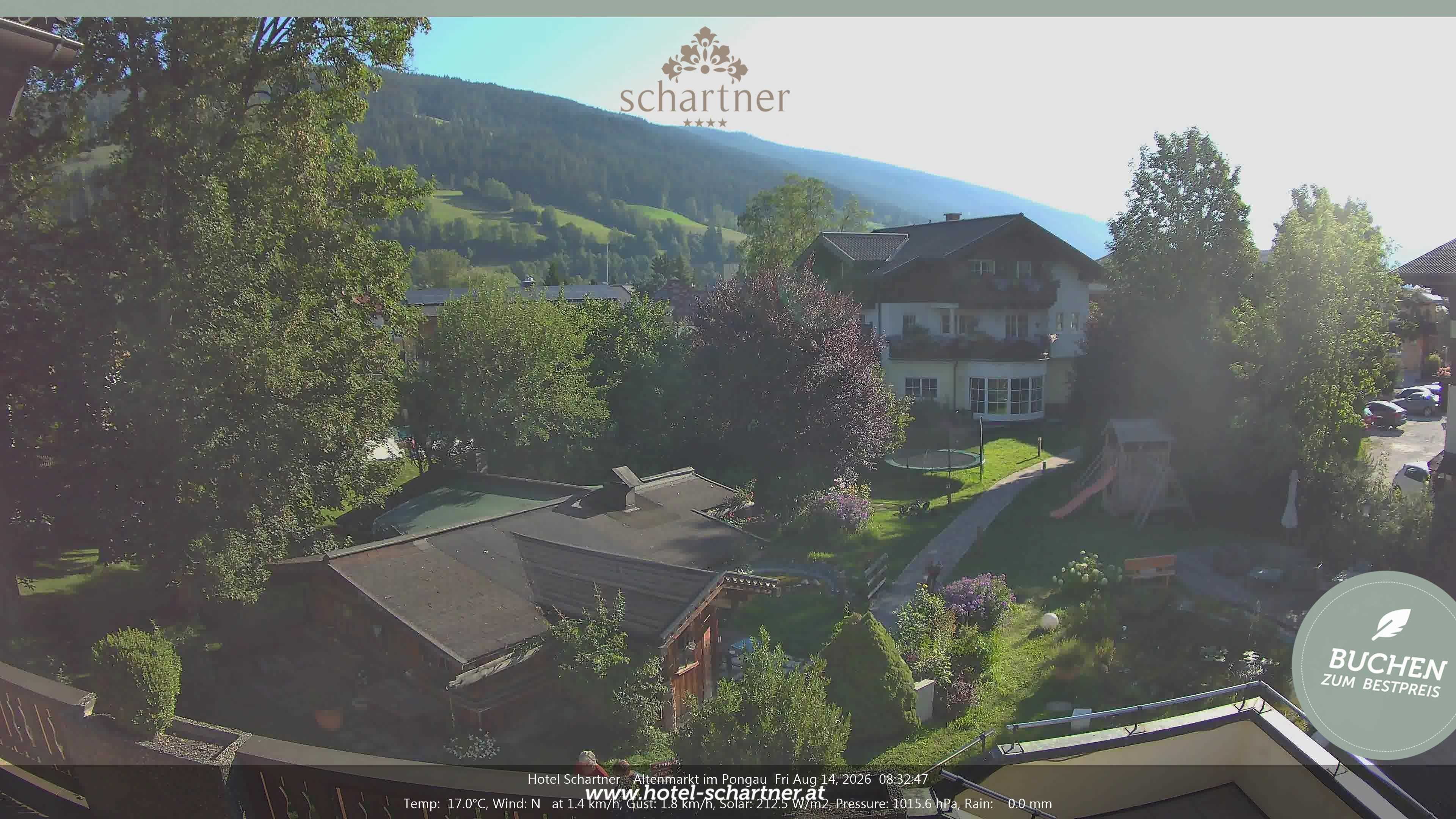Archiv Foto Webcam Altenmarkt: Hotel Schartner