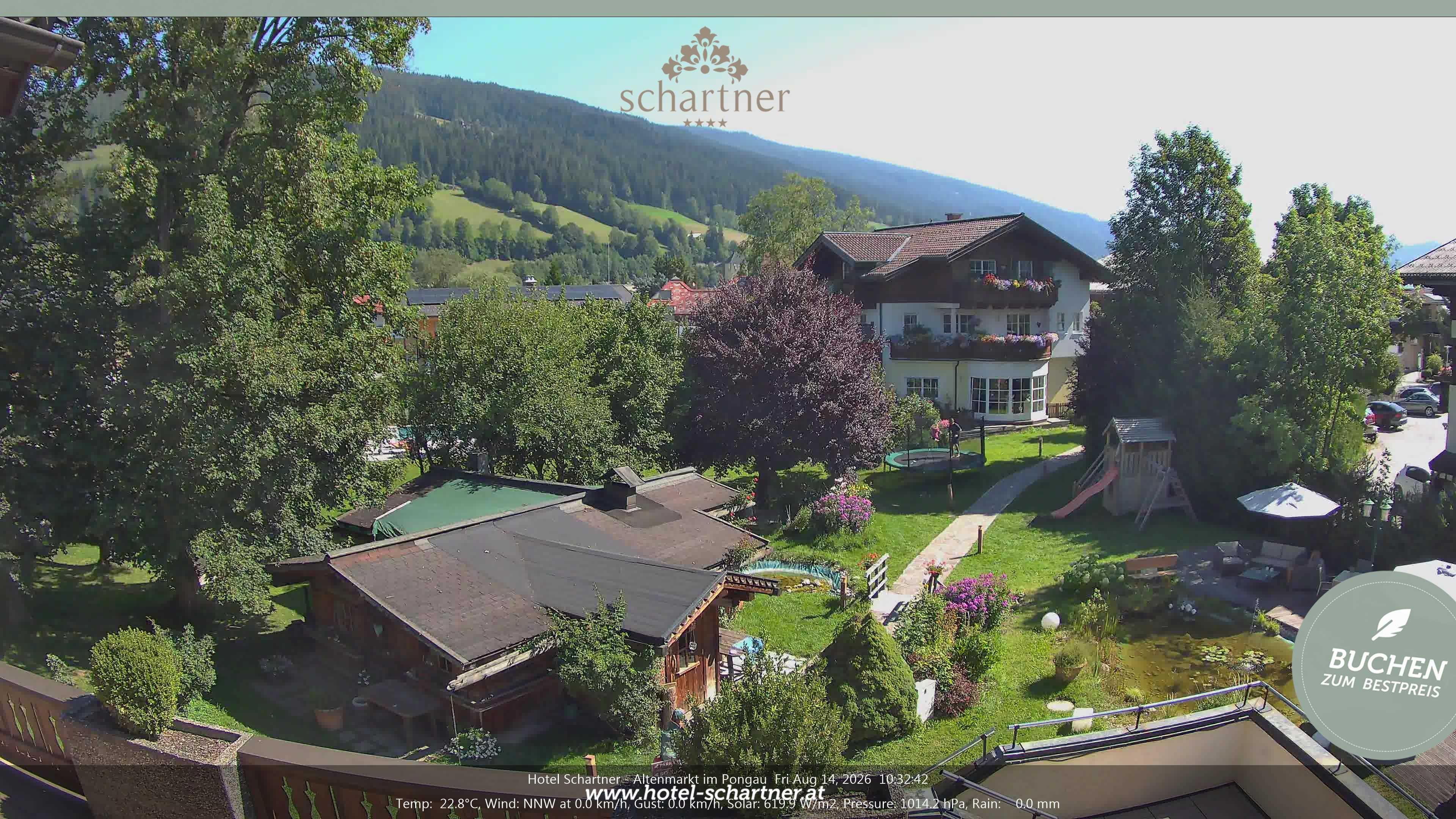 Archiv Foto Webcam Altenmarkt: Hotel Schartner