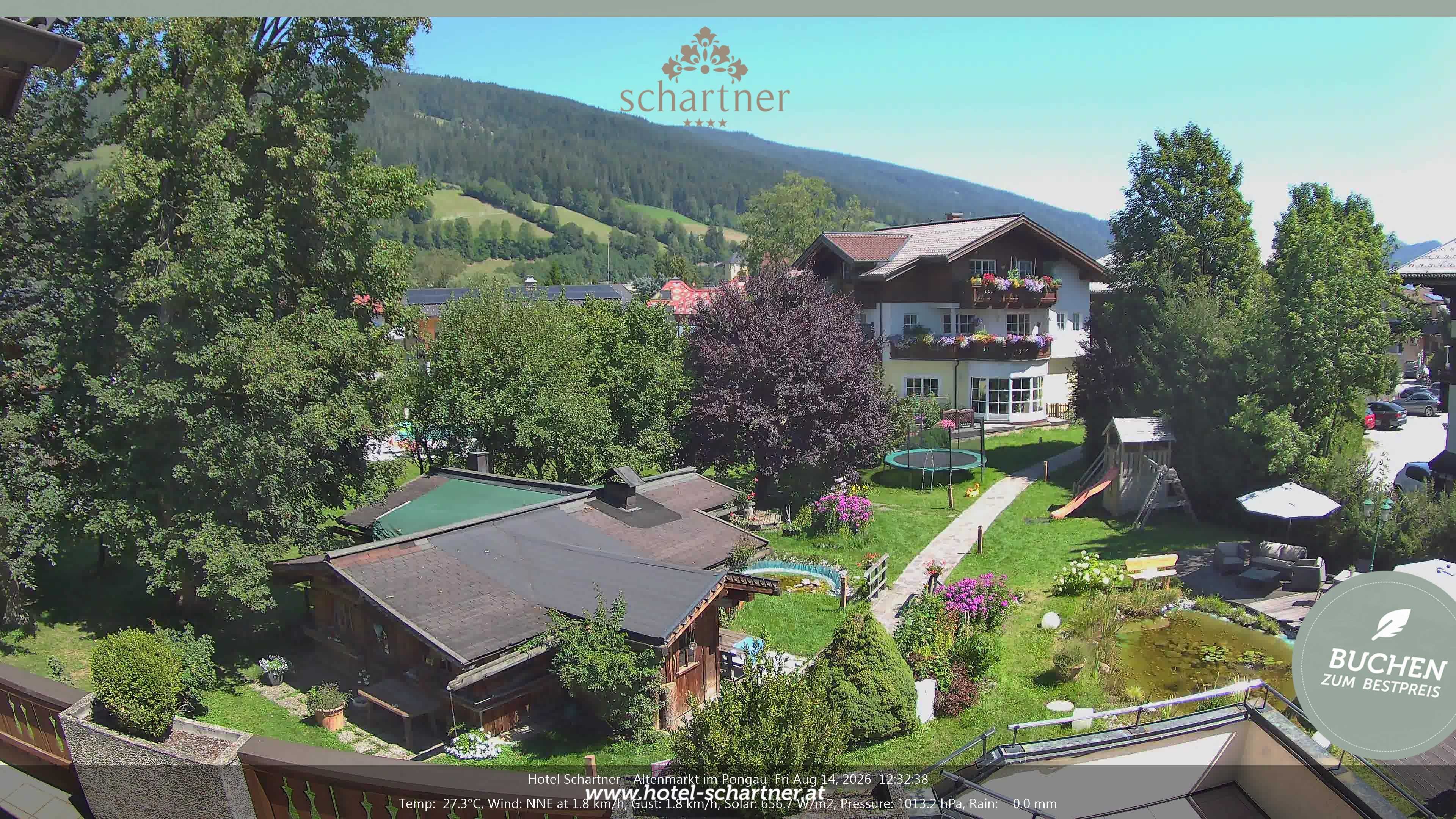 Archived image Webcam Altenmarkt im Pongau: Hotel Schartner