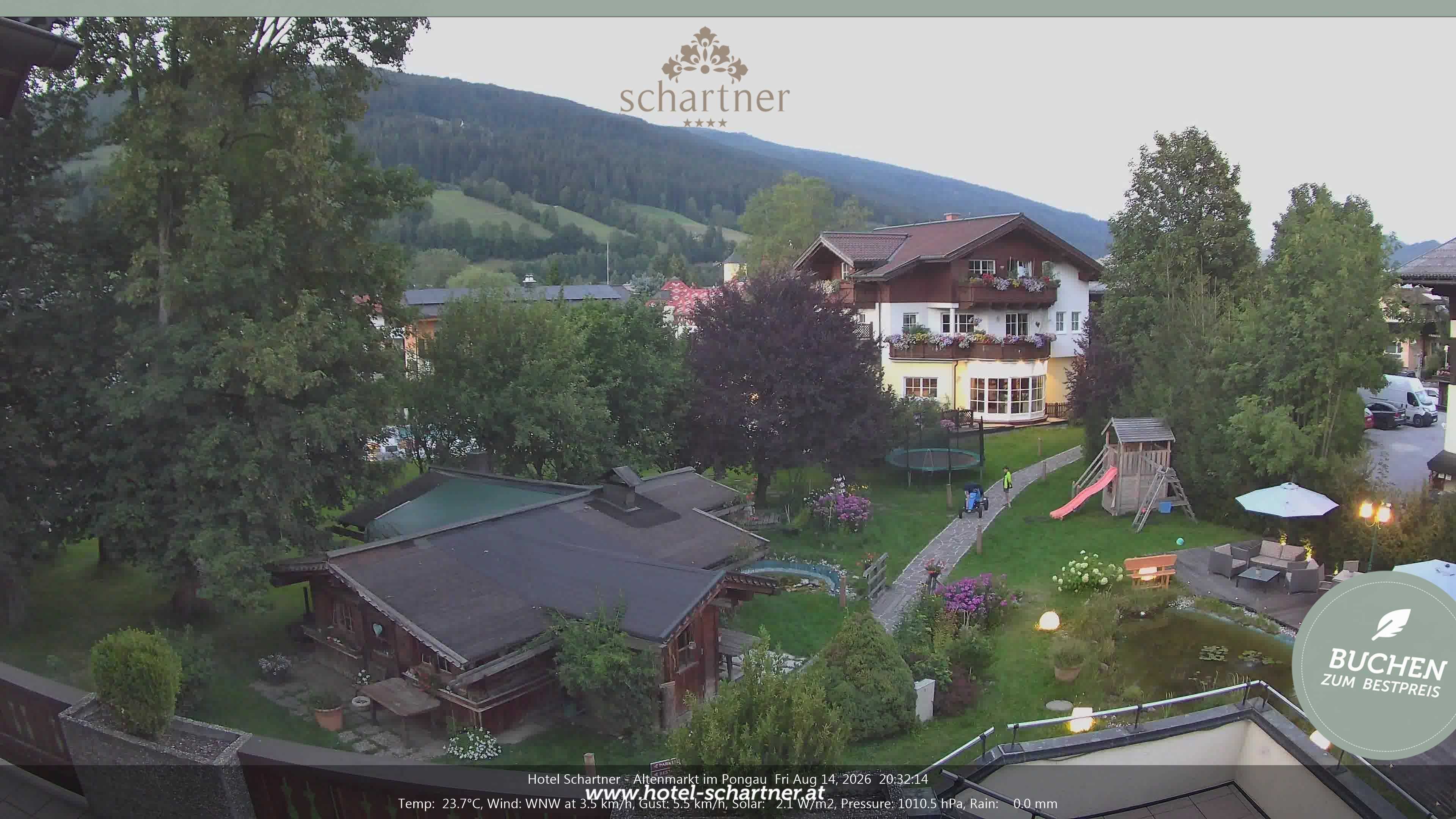 Archiv Foto Webcam Altenmarkt: Hotel Schartner
