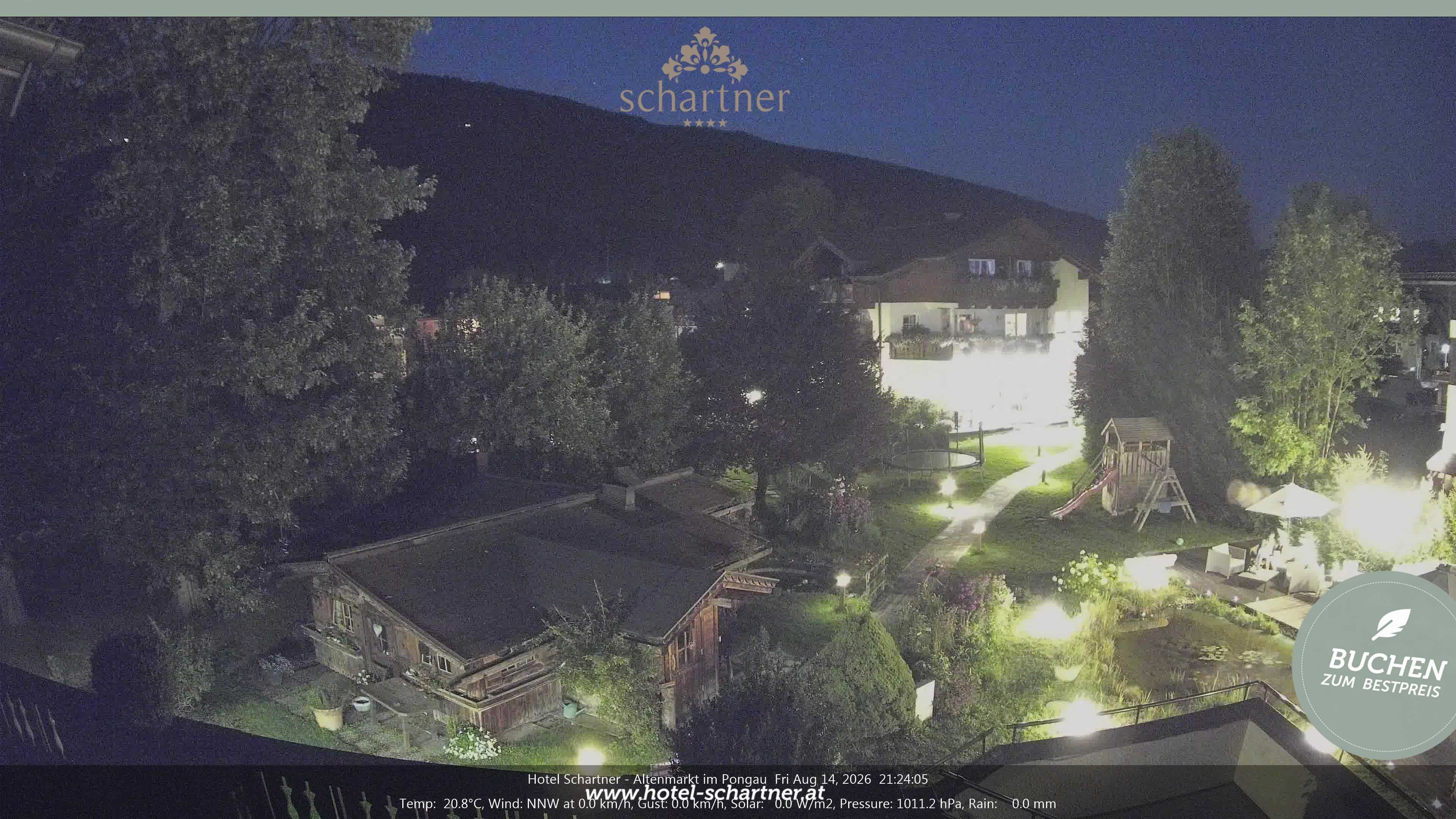 Archiv Foto Webcam Altenmarkt: Hotel Schartner