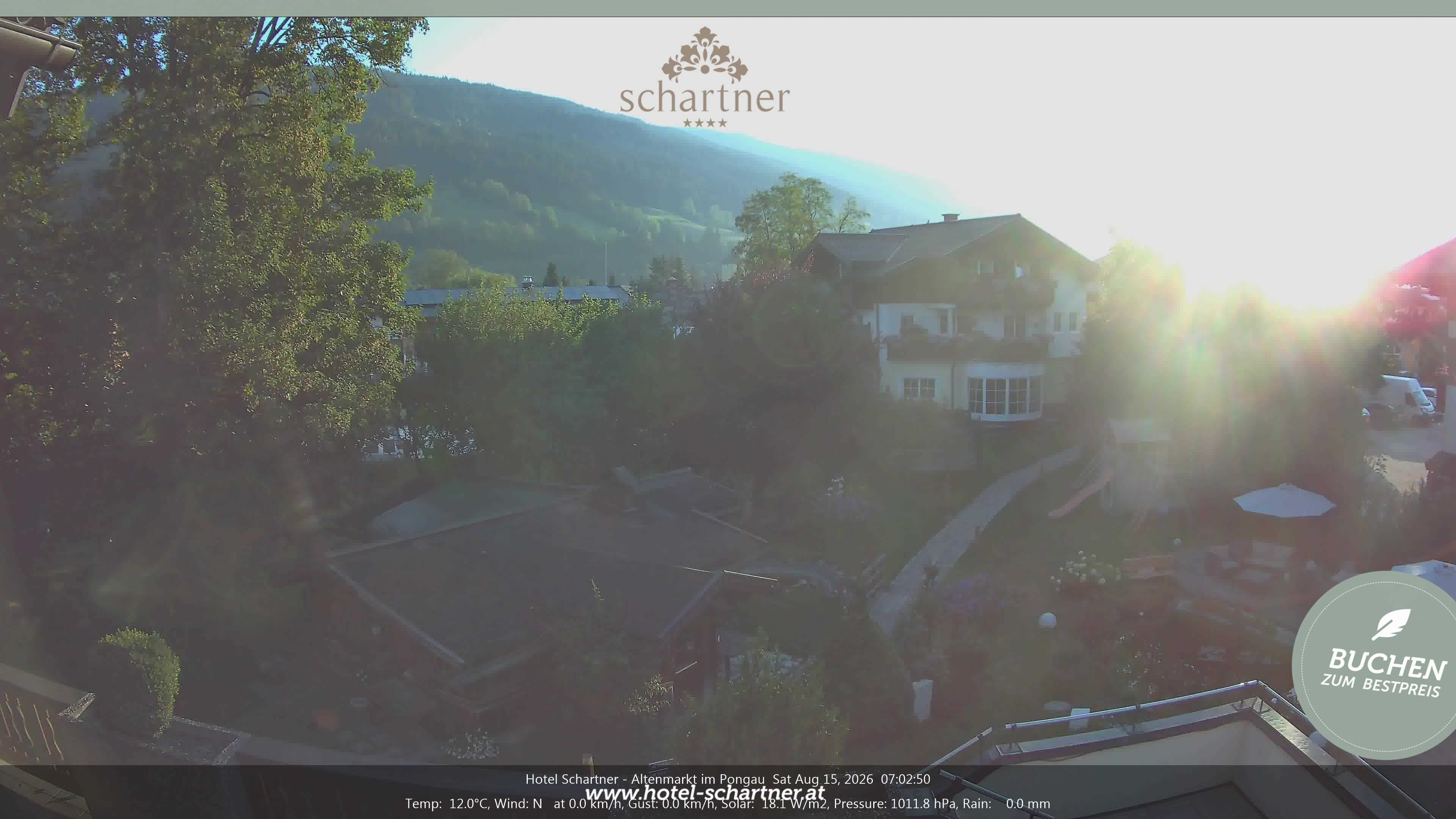 Archiv Foto Webcam Altenmarkt: Hotel Schartner