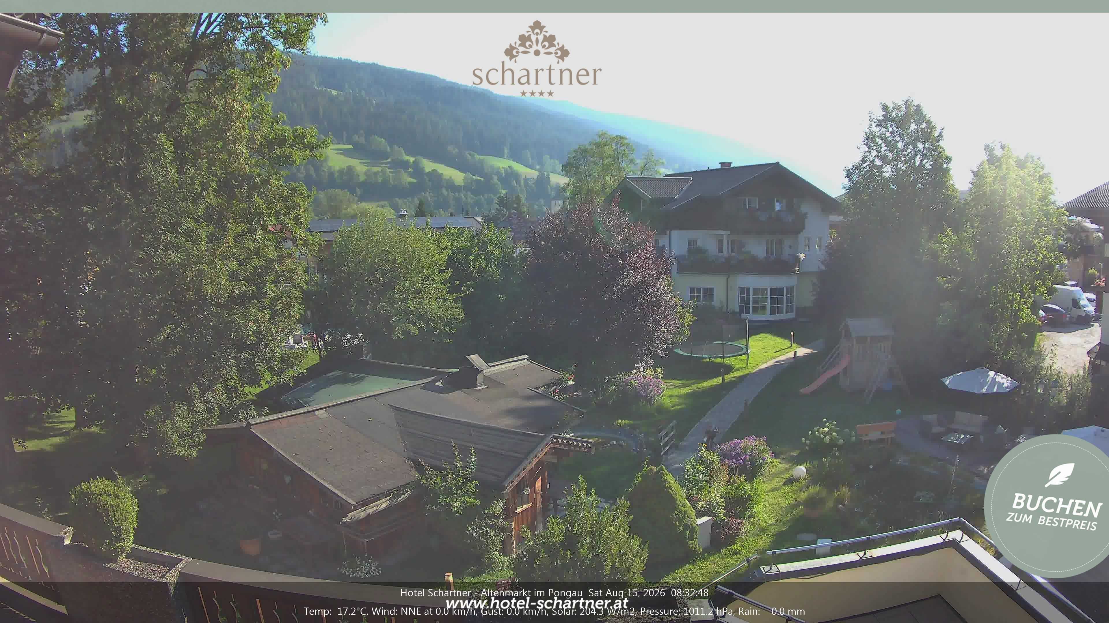 Archiv Foto Webcam Altenmarkt: Hotel Schartner