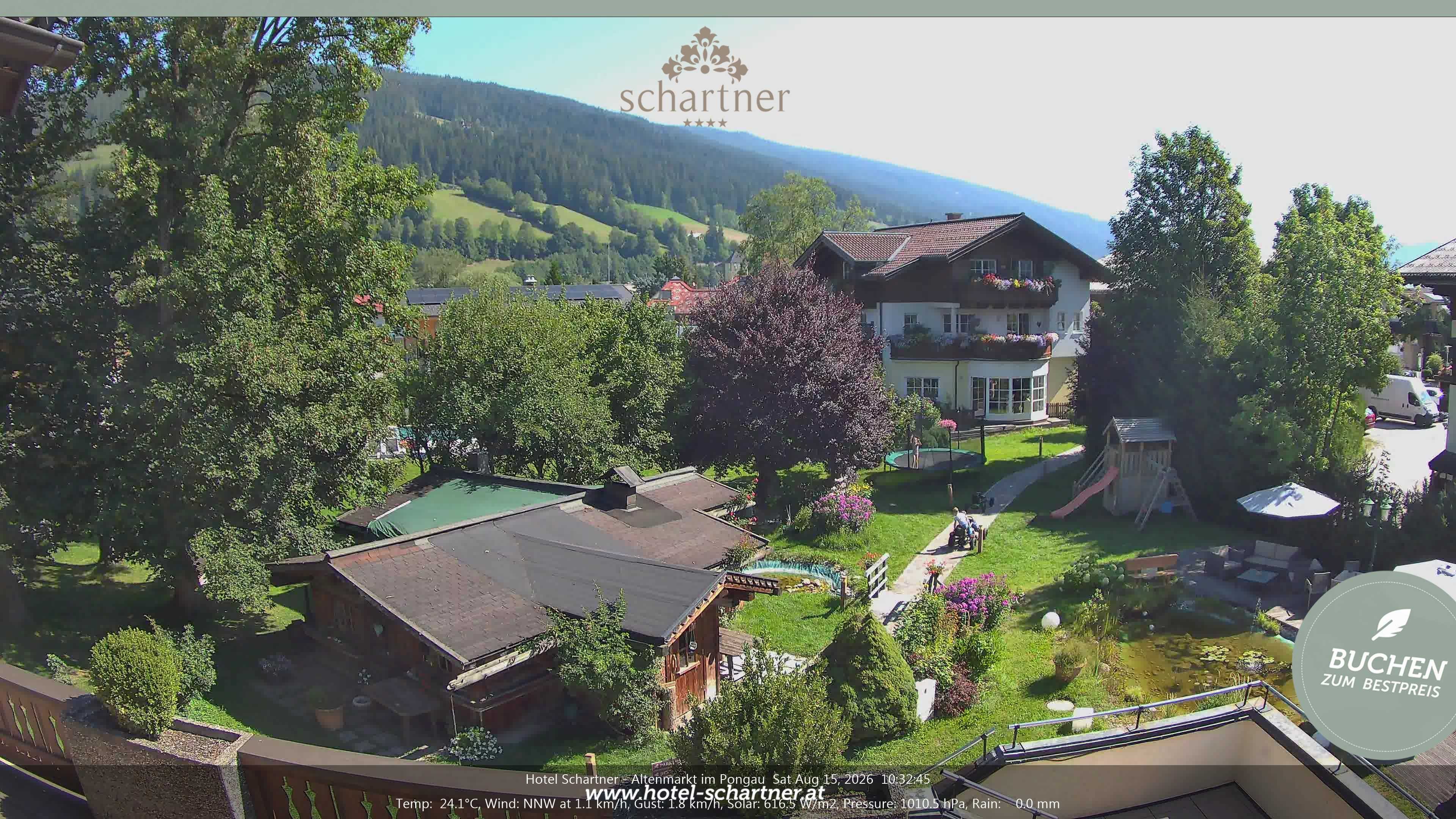 Archiv Foto Webcam Altenmarkt: Hotel Schartner