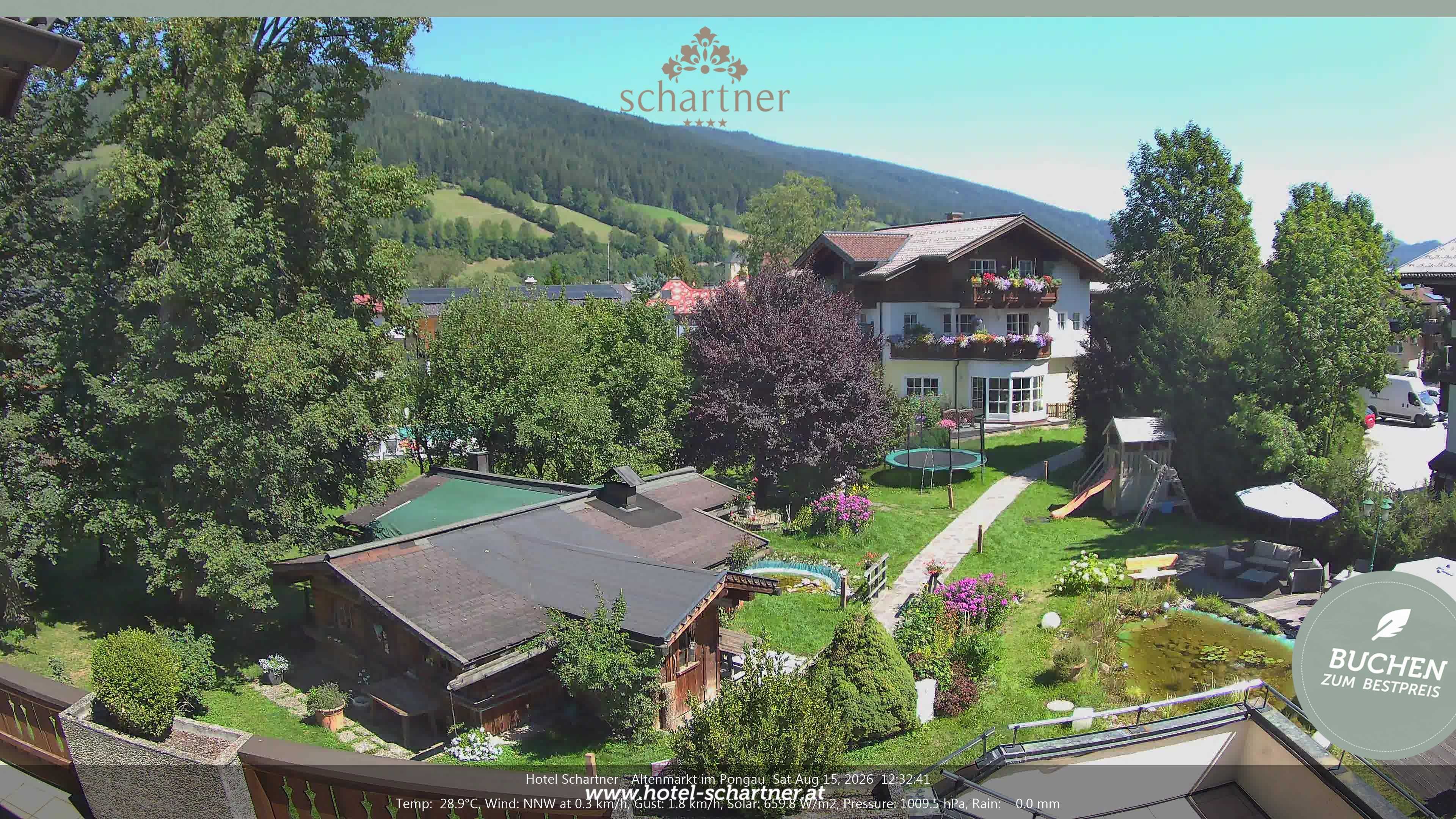Archiv Foto Webcam Altenmarkt: Hotel Schartner