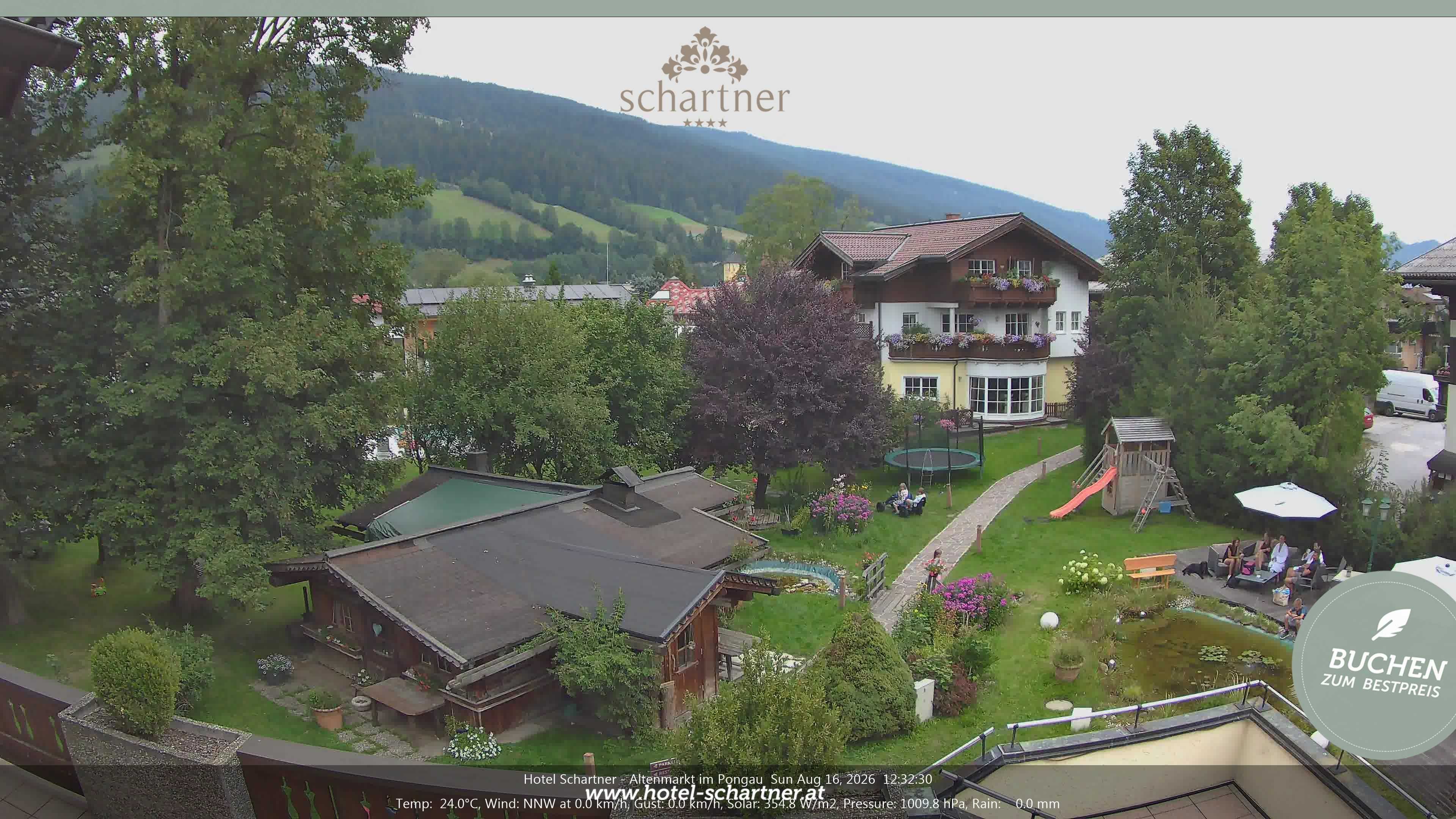 Archived image Webcam Altenmarkt im Pongau: Hotel Schartner