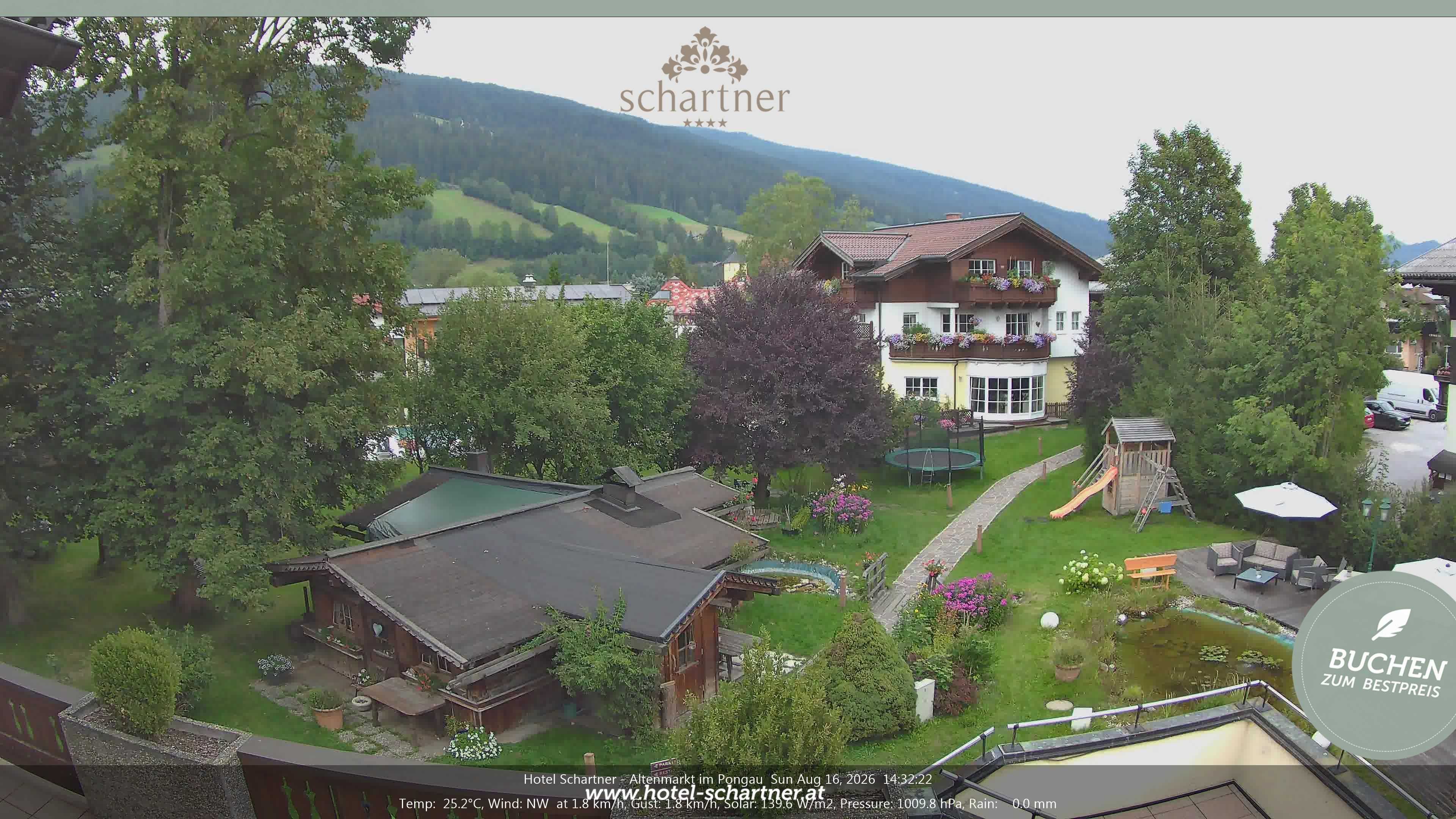 Archiv Foto Webcam Altenmarkt: Hotel Schartner