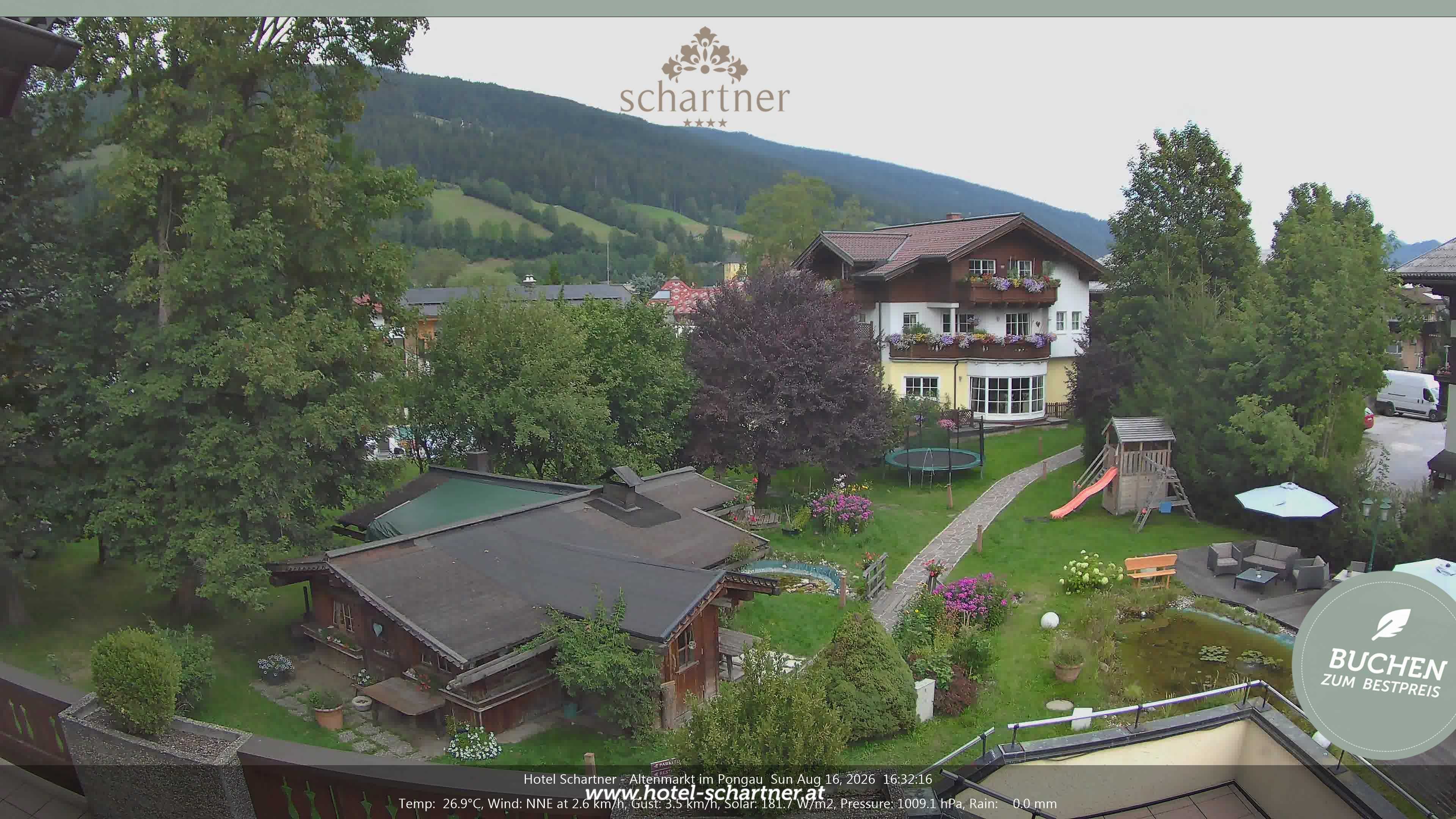 Archiv Foto Webcam Altenmarkt: Hotel Schartner
