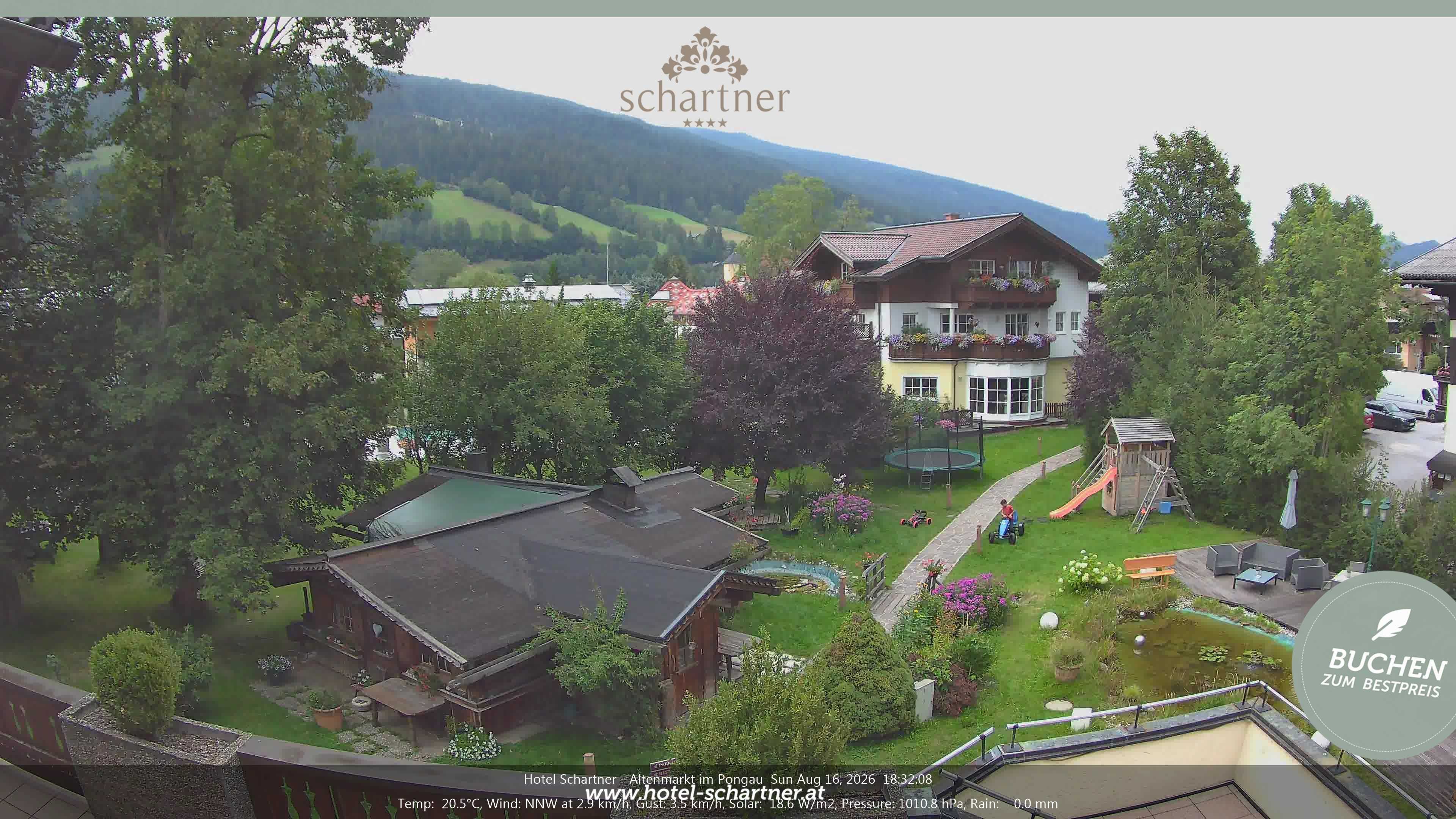 Archiv Foto Webcam Altenmarkt: Hotel Schartner
