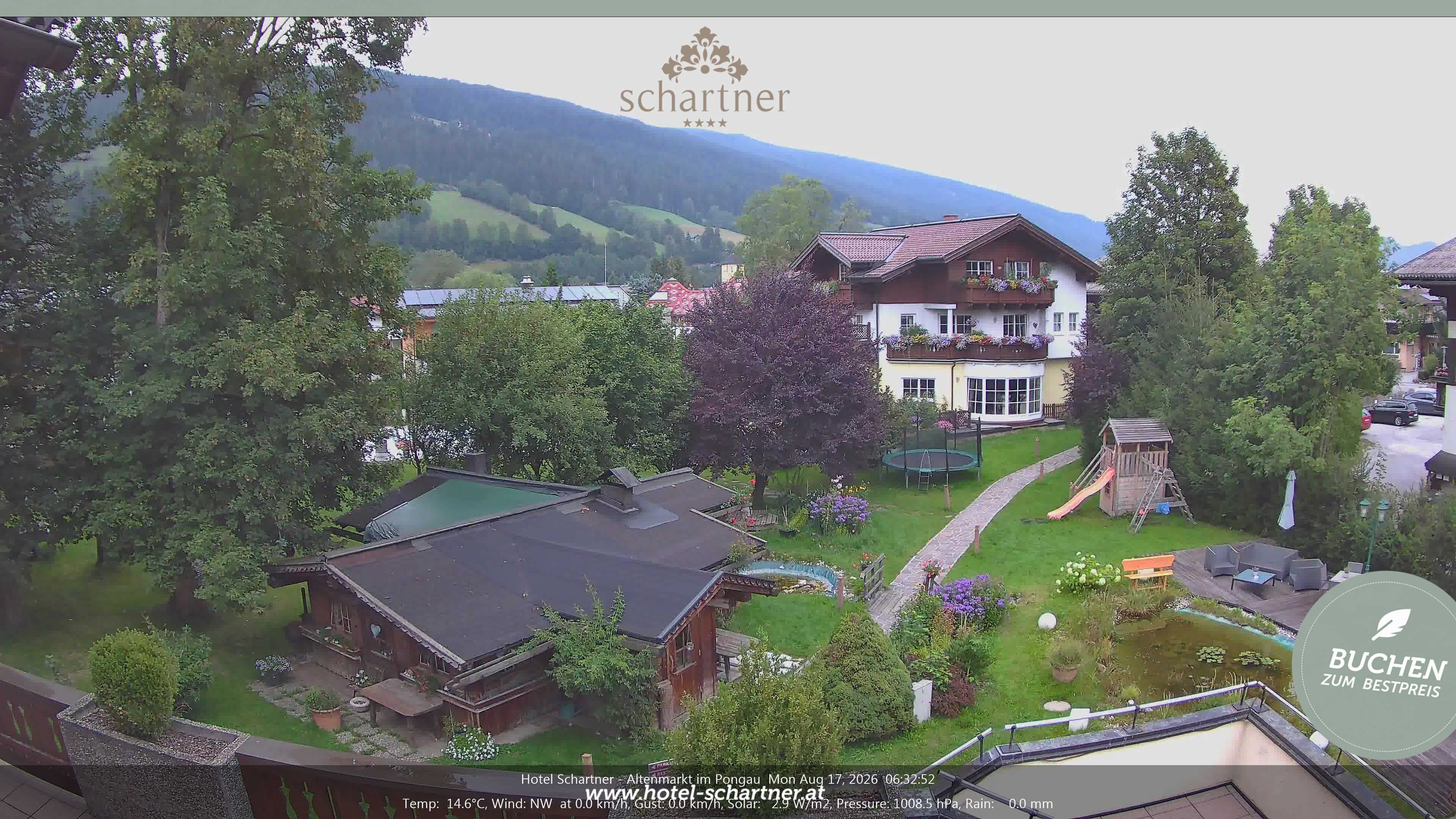 Archiv Foto Webcam Altenmarkt: Hotel Schartner