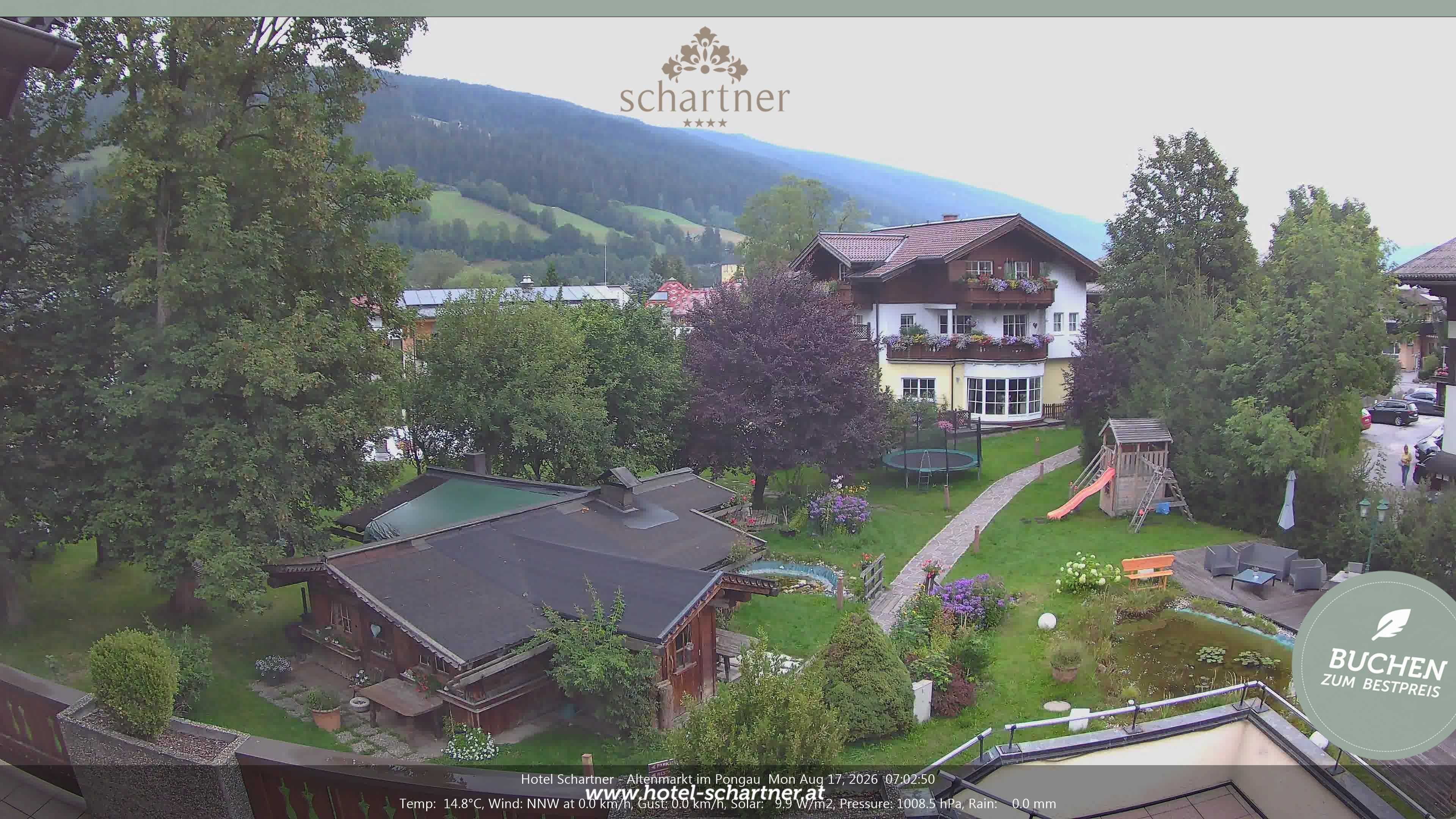 Archiv Foto Webcam Altenmarkt: Hotel Schartner