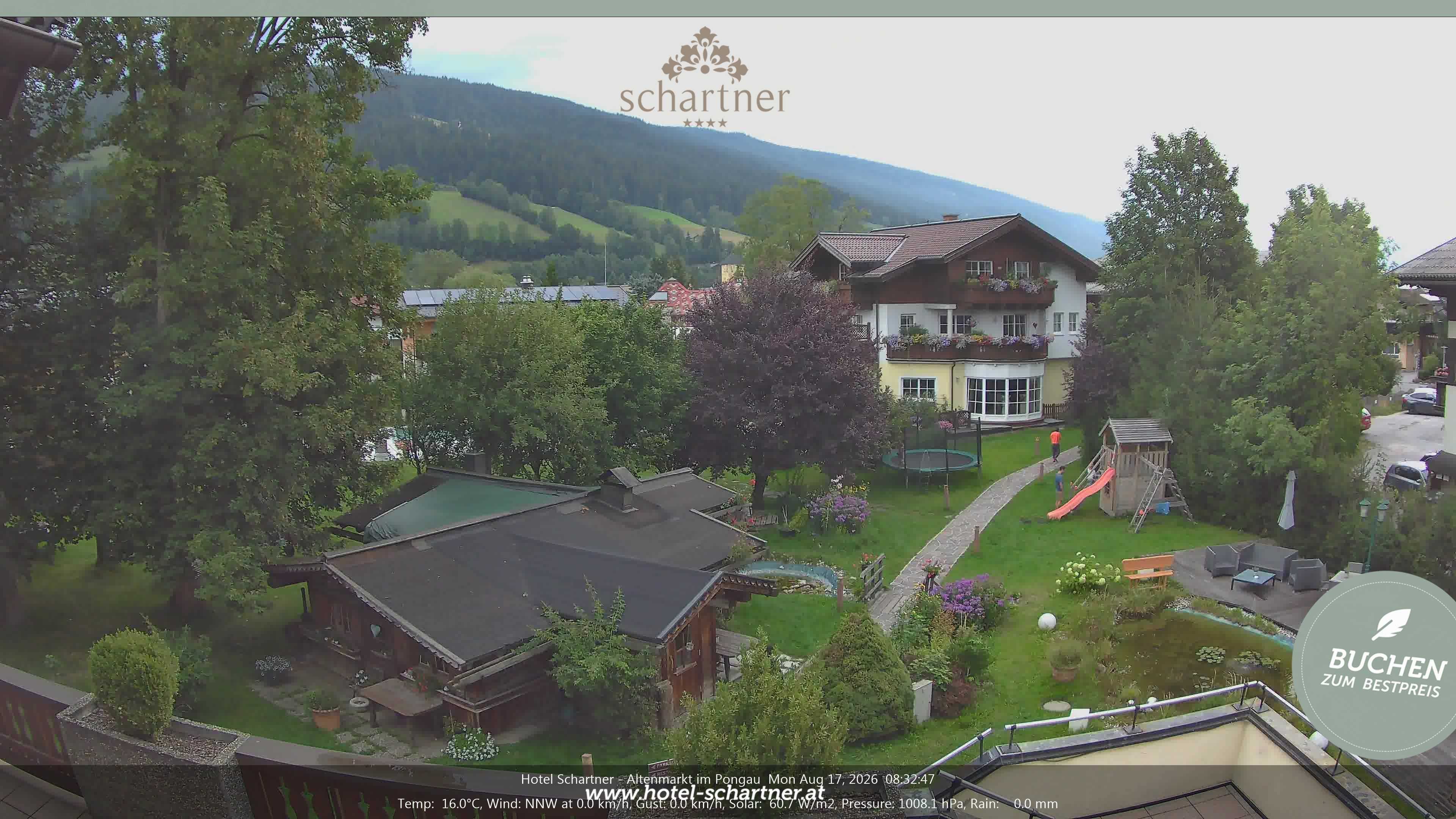 Archiv Foto Webcam Altenmarkt: Hotel Schartner
