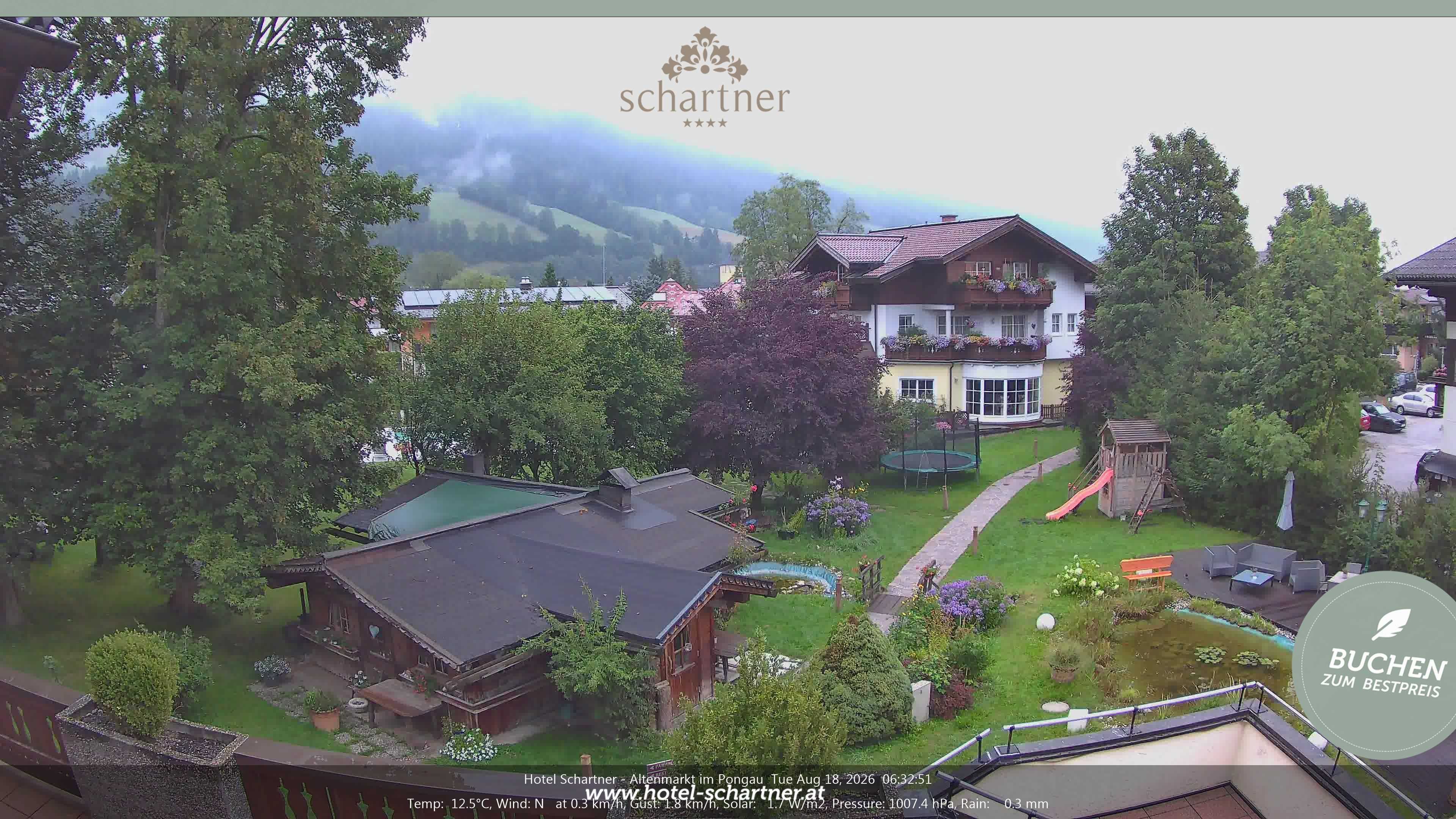 Archiv Foto Webcam Altenmarkt: Hotel Schartner