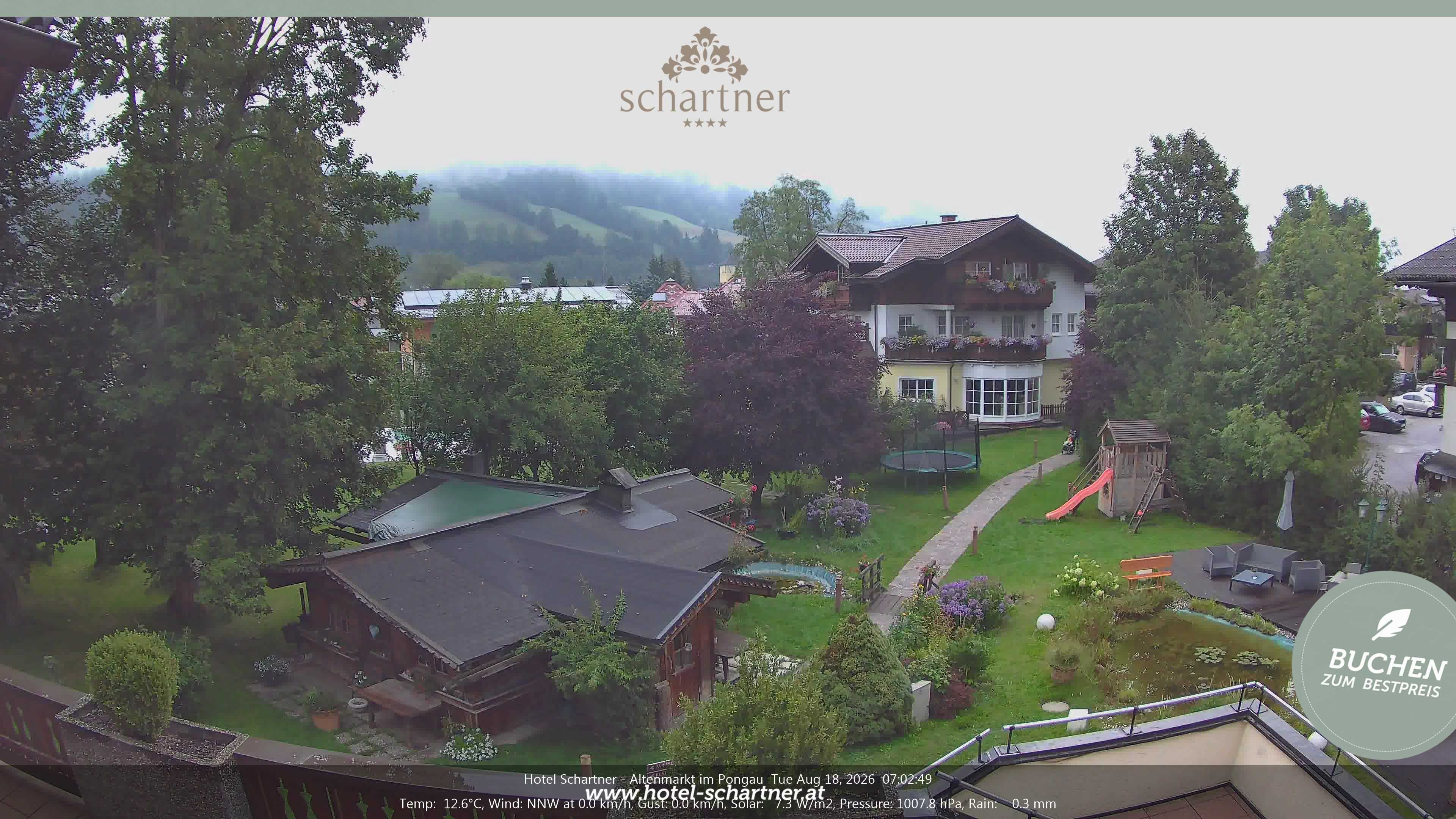 Archiv Foto Webcam Altenmarkt: Hotel Schartner