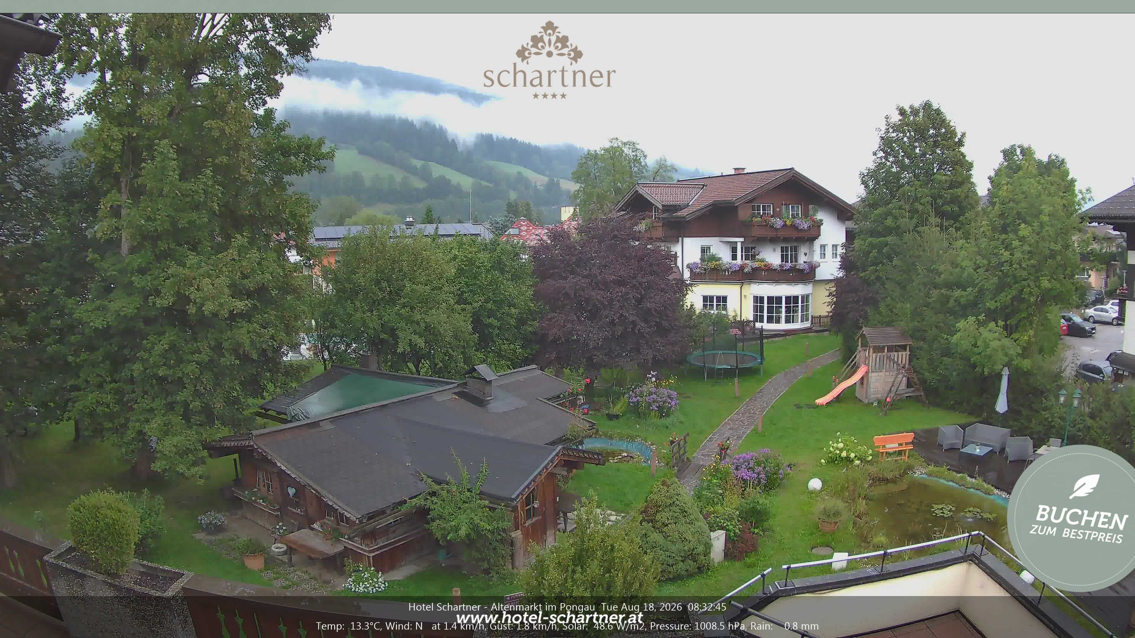 Archiv Foto Webcam Altenmarkt: Hotel Schartner